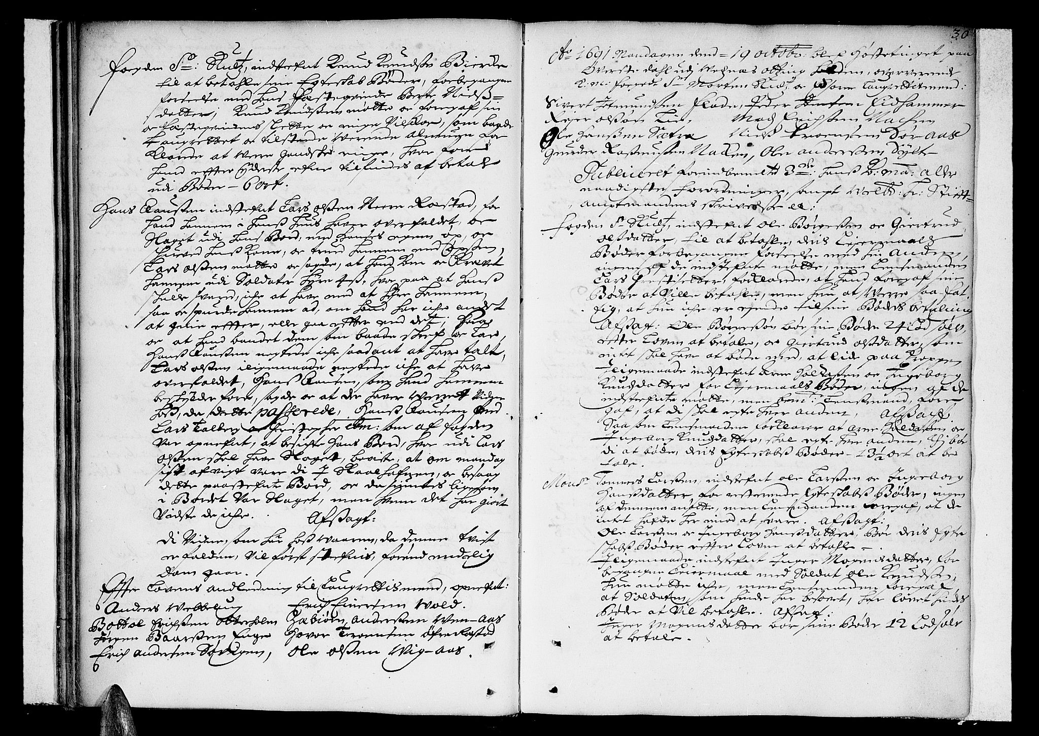 Romsdal sorenskriveri, SAT/A-4149/1/1/1A/L0002: Tingbok, 1690-1693, p. 29b-30a