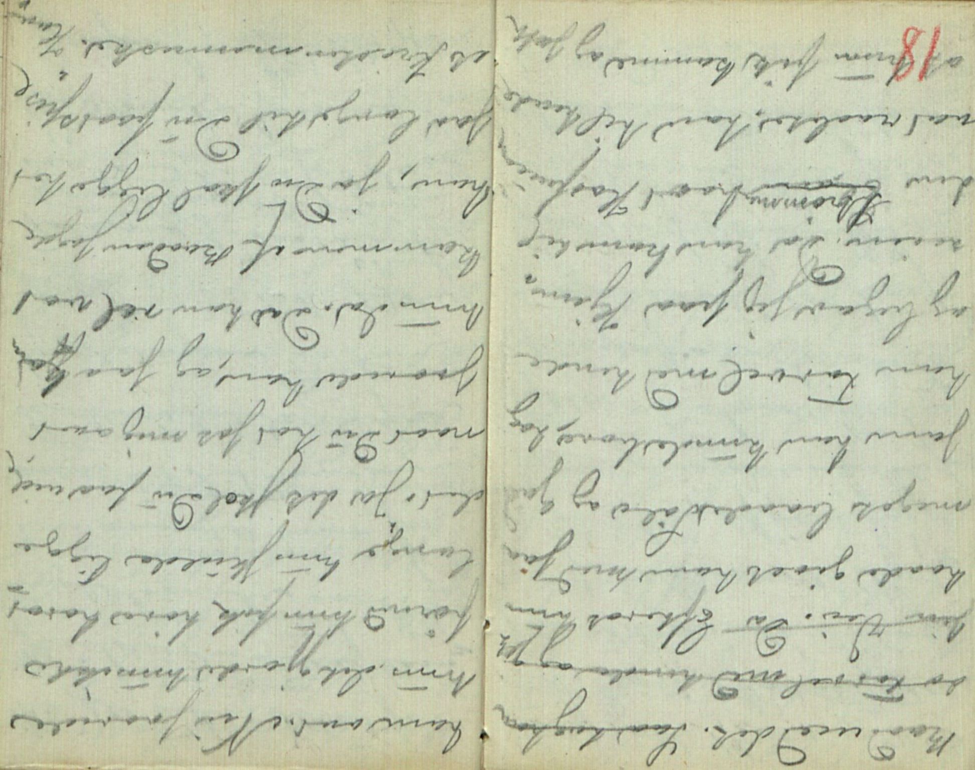 Rikard Berge, TEMU/TGM-A-1003/F/L0011/0015: 381-399 / 395 Almanakk frå 1869. Det meste er kladd til ting som er skriven annan stad. Nikka Vonen, 1869-1950, p. 80-81