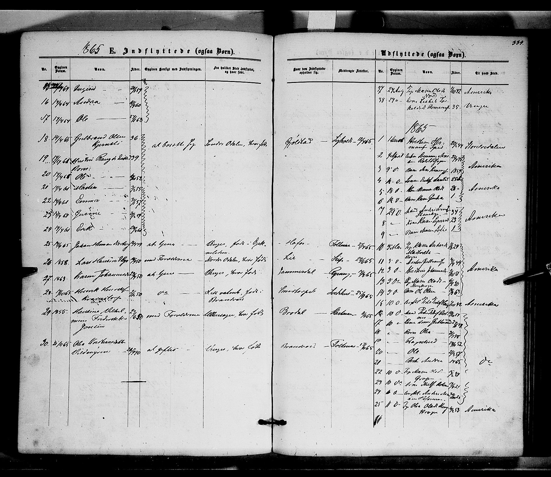 Brandval prestekontor, SAH/PREST-034/H/Ha/Haa/L0001: Parish register (official) no. 1, 1864-1879, p. 334