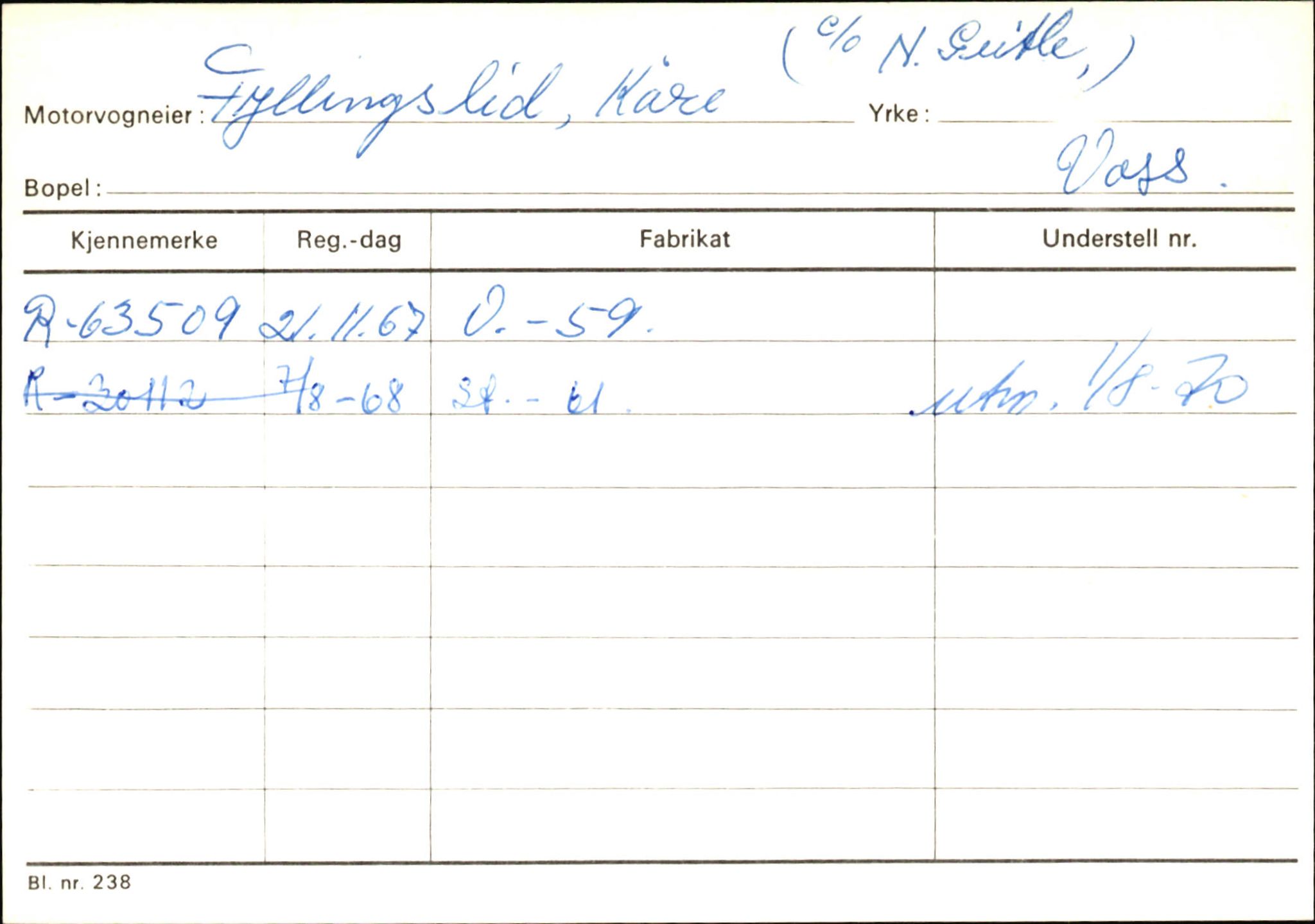 Statens vegvesen, Hordaland vegkontor, AV/SAB-A-5201/2/Ha/L0015: R-eierkort F-G, 1920-1971, p. 98