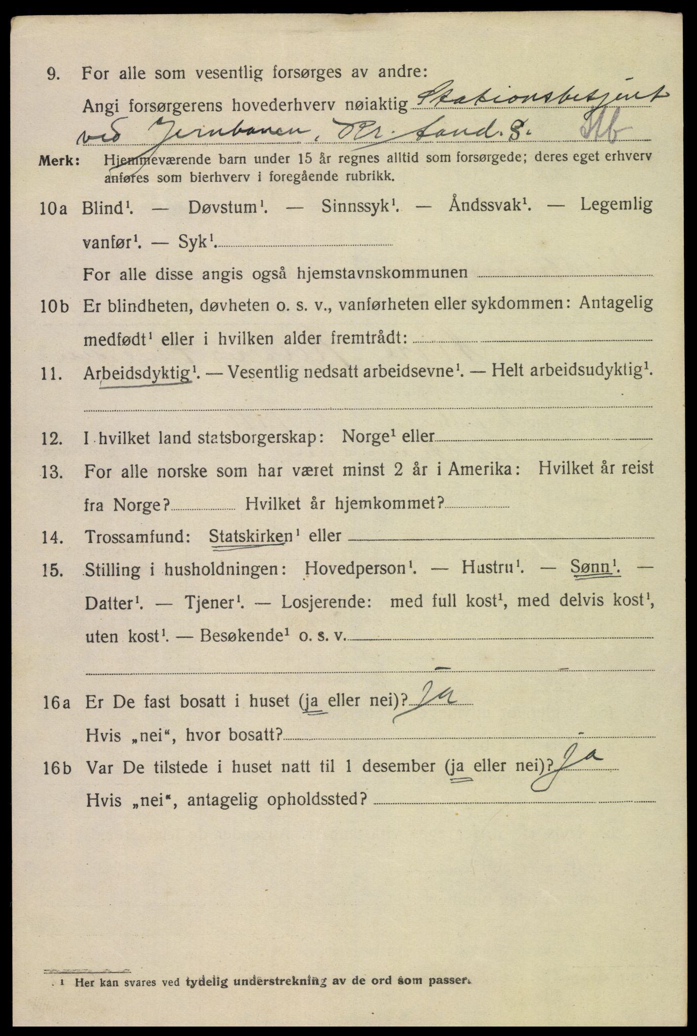 SAK, 1920 census for Kristiansand, 1920, p. 19532