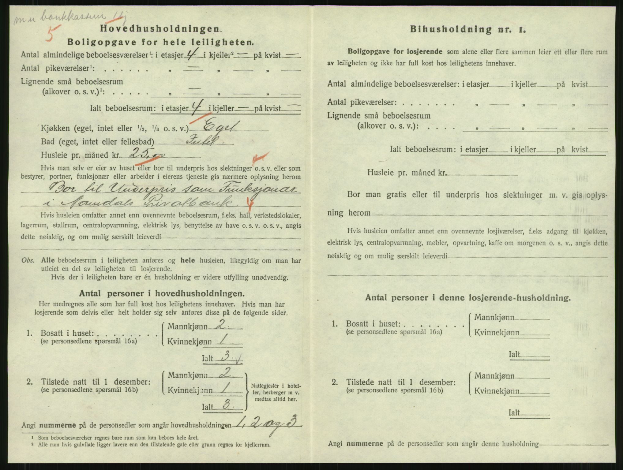 SAT, 1920 census for Namsos, 1920, p. 860