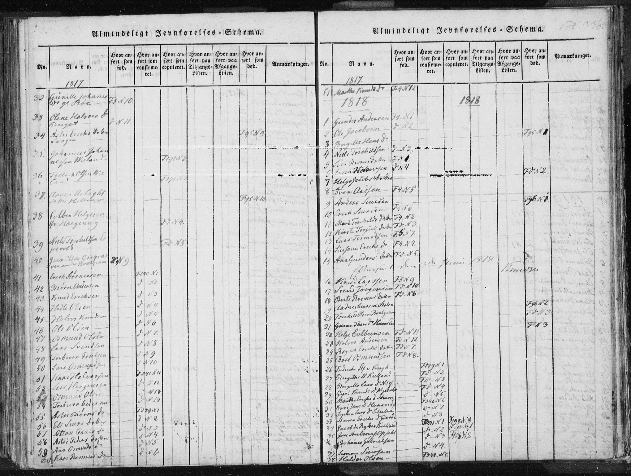 Vikedal sokneprestkontor, SAST/A-101840/01/IV: Parish register (official) no. A 3, 1817-1850, p. 336