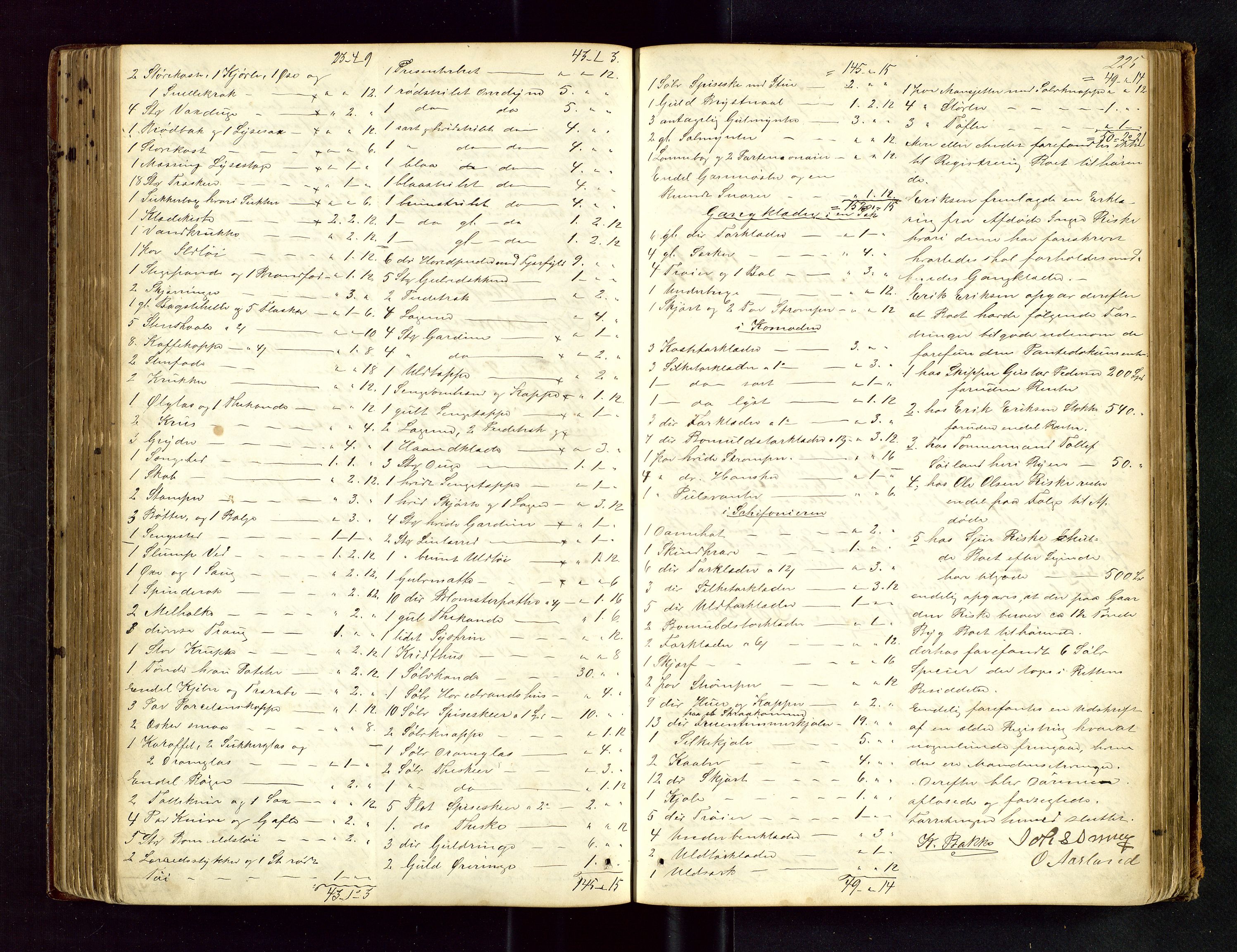 Stavanger byfogd, AV/SAST-A-101408/001/5/50/503BA/L0003: Registreringsprotokoll, 1864-1882, p. 225