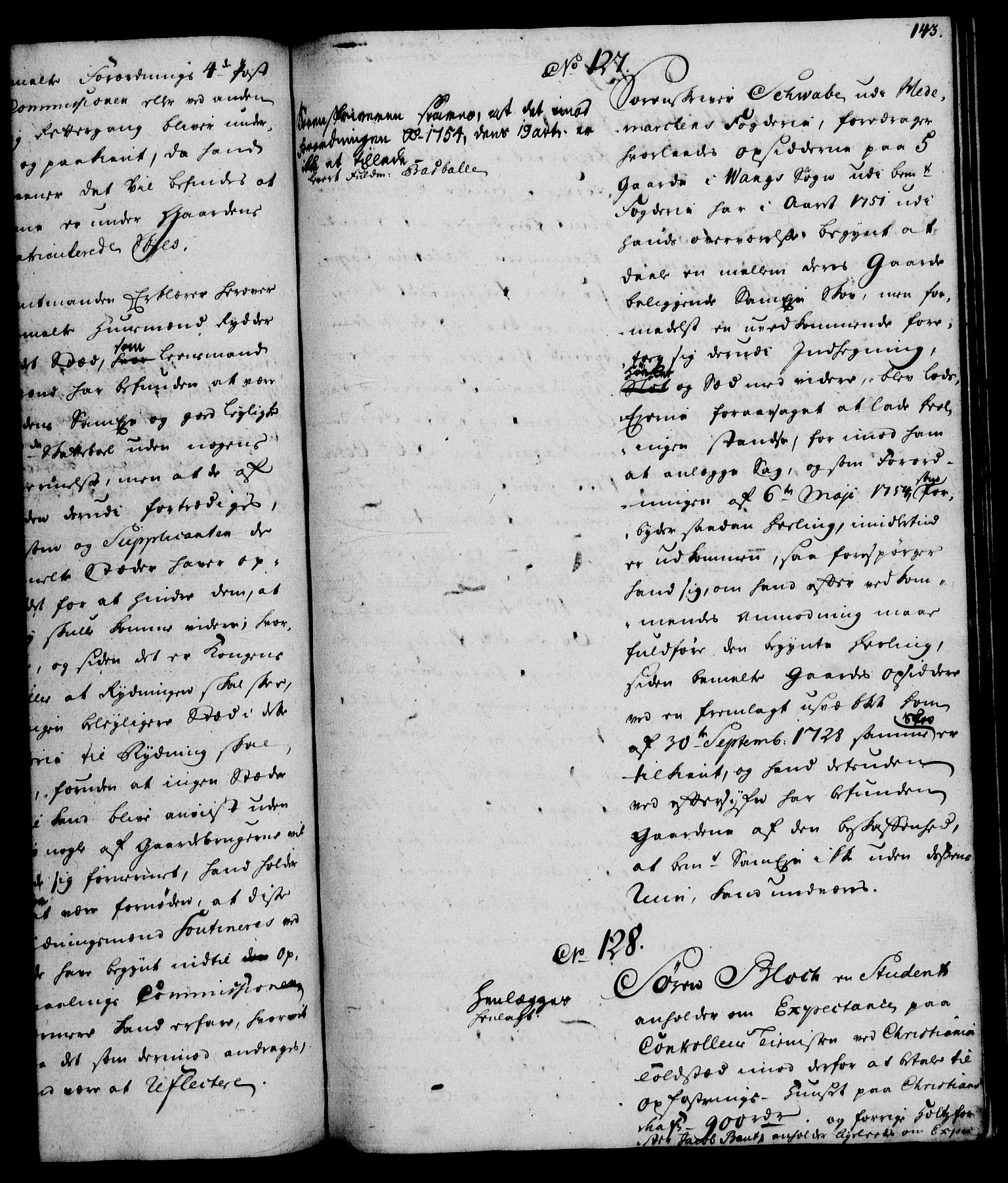 Rentekammeret, Kammerkanselliet, RA/EA-3111/G/Gh/Gha/L0033: Norsk ekstraktmemorialprotokoll (merket RK 53.78), 1755-1756, p. 143