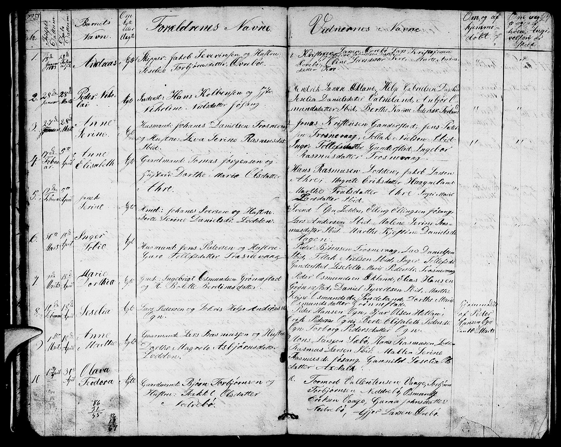Tysvær sokneprestkontor, SAST/A -101864/H/Ha/Hab/L0001: Parish register (copy) no. B 1, 1851-1887, p. 24