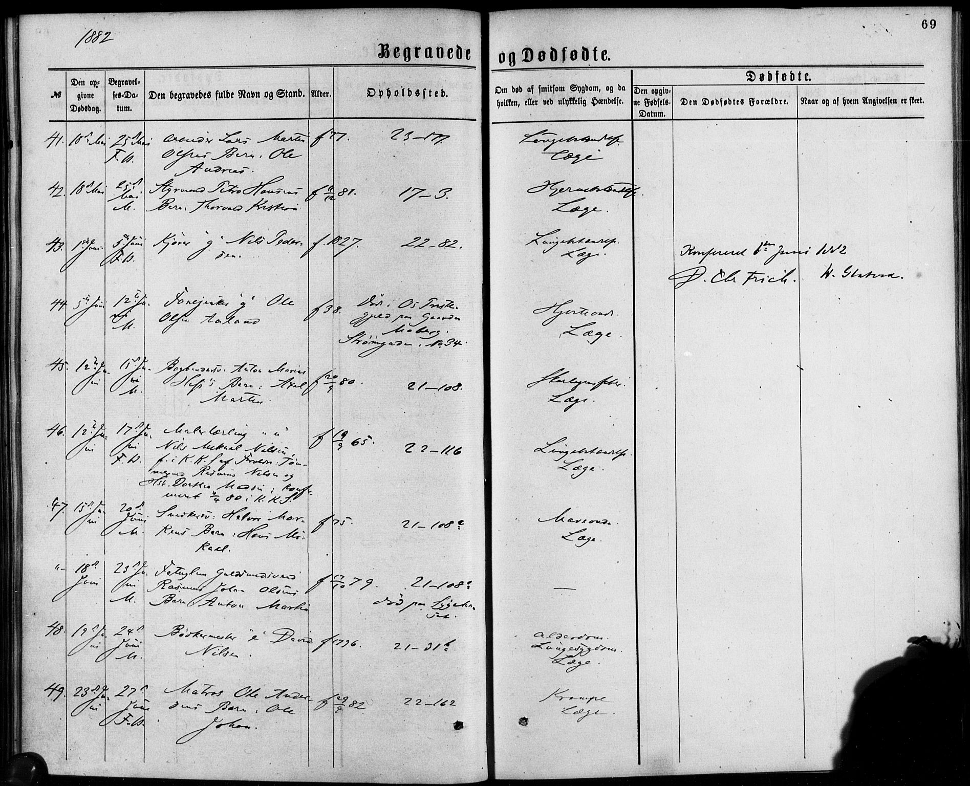 Korskirken sokneprestembete, SAB/A-76101/H/Haa/L0046: Parish register (official) no. E 4, 1875-1883, p. 69