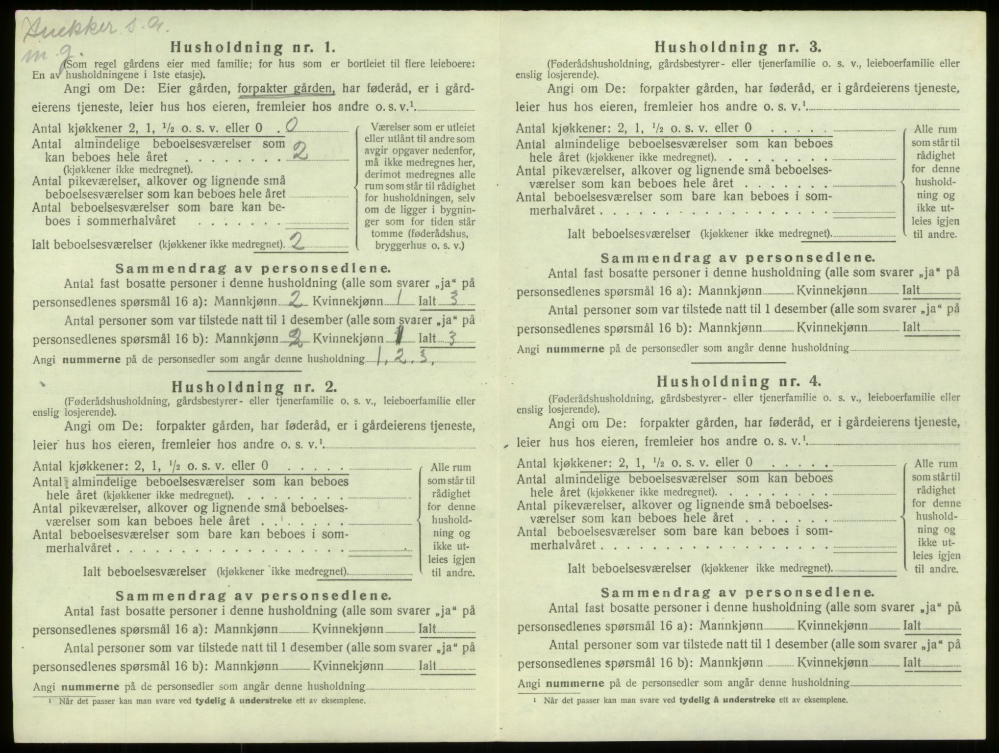 SAB, 1920 census for Selje, 1920, p. 189