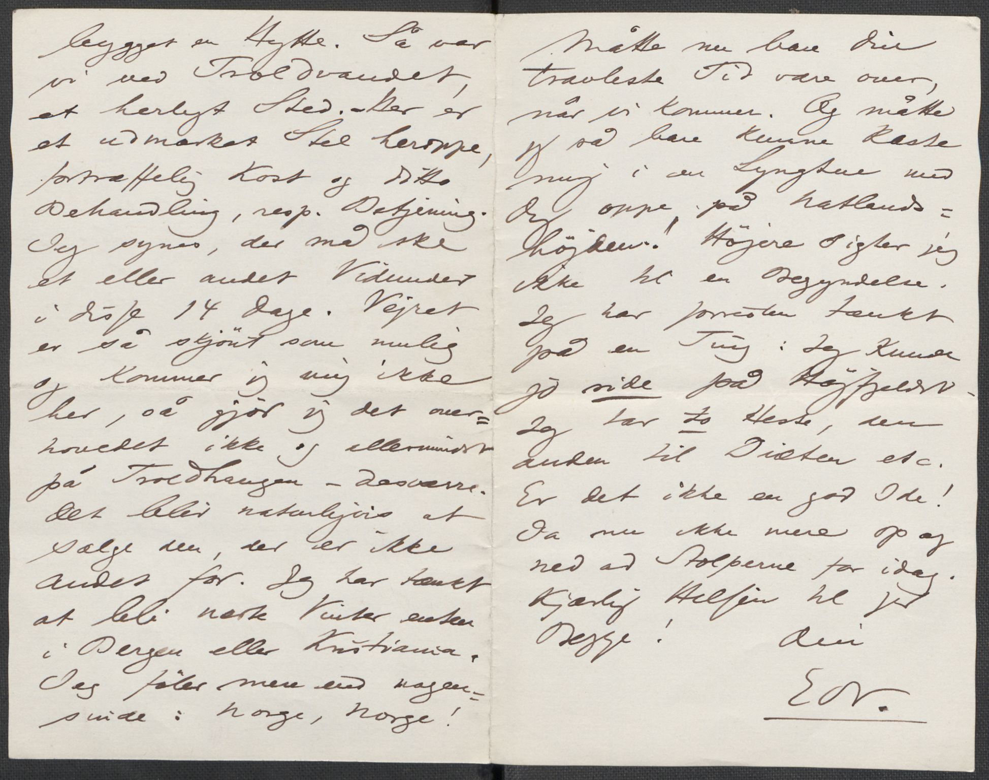 Beyer, Frants, AV/RA-PA-0132/F/L0001: Brev fra Edvard Grieg til Frantz Beyer og "En del optegnelser som kan tjene til kommentar til brevene" av Marie Beyer, 1872-1907, p. 394