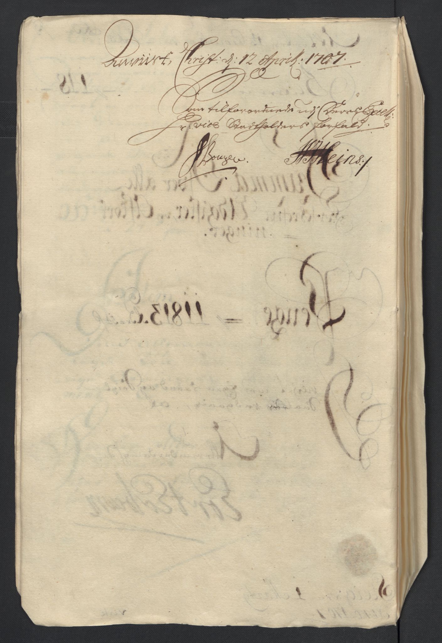 Rentekammeret inntil 1814, Reviderte regnskaper, Fogderegnskap, AV/RA-EA-4092/R17/L1178: Fogderegnskap Gudbrandsdal, 1705-1707, p. 152