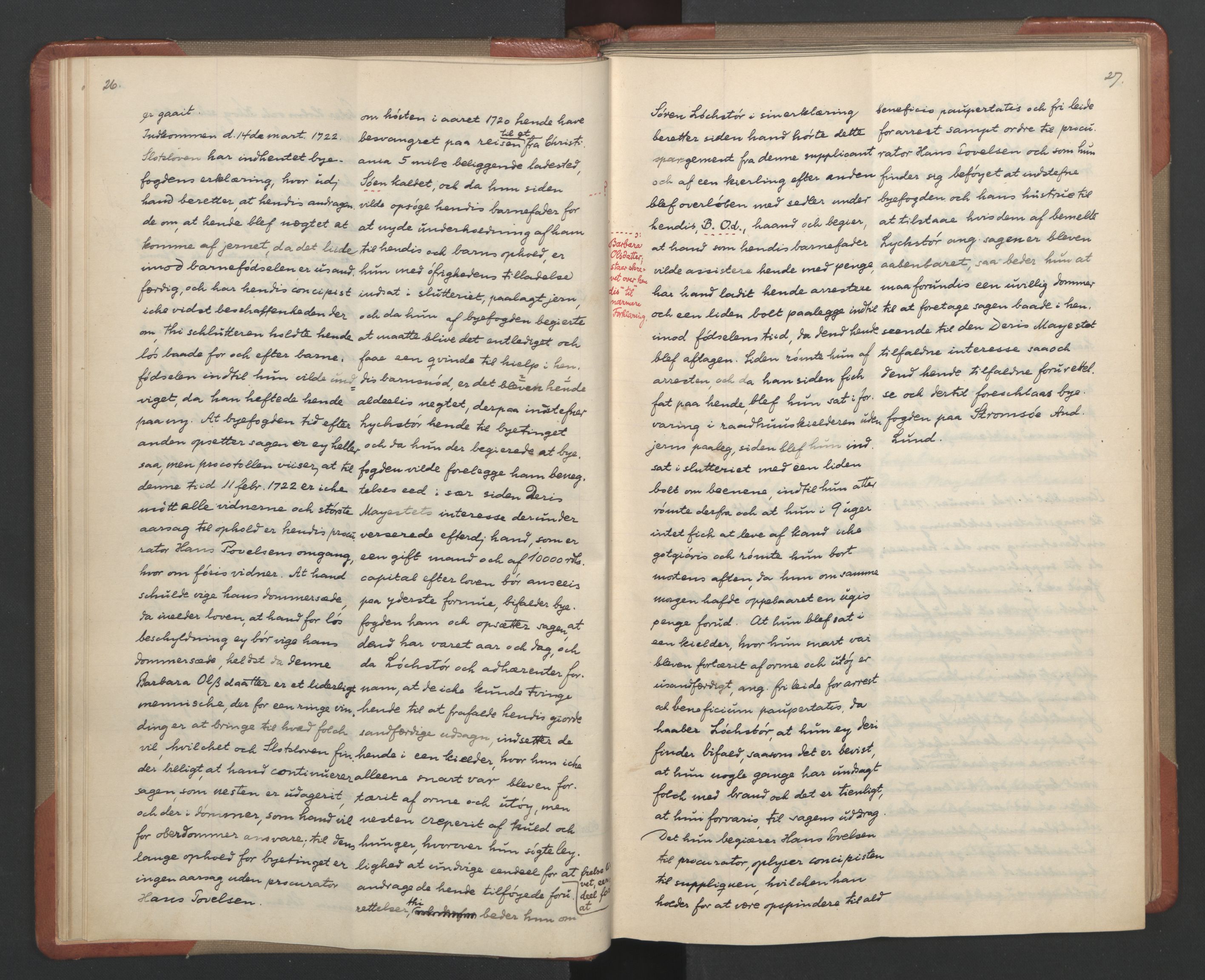 Avskriftsamlingen, AV/RA-EA-4022/F/Fa/L0085: Supplikker, 1722, p. 17