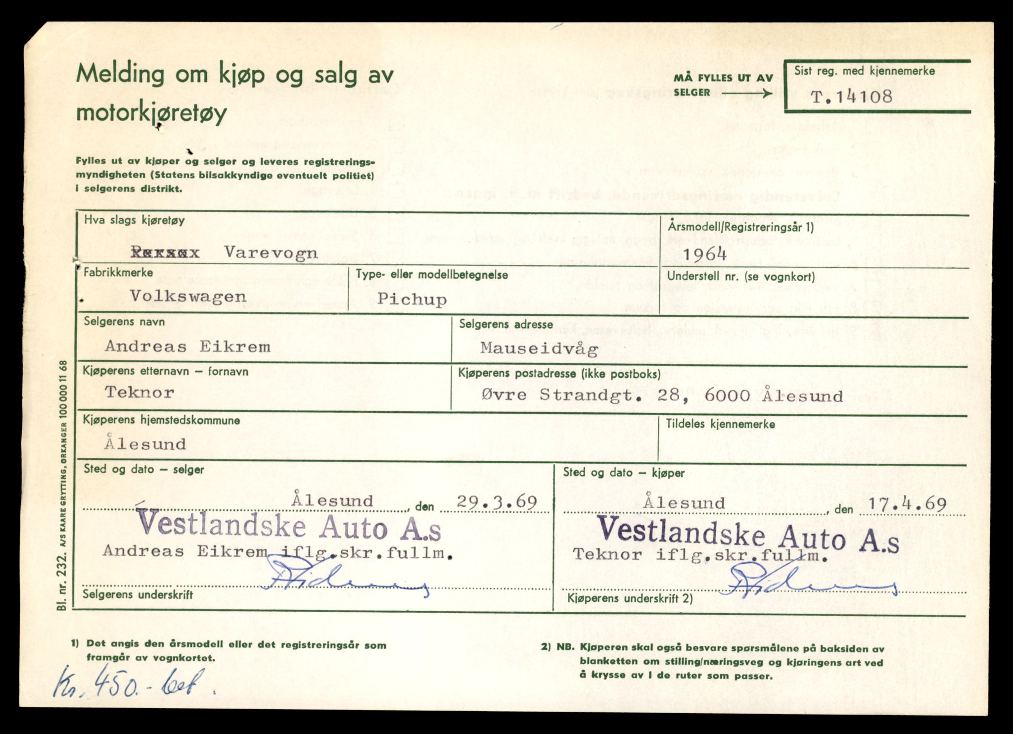 Møre og Romsdal vegkontor - Ålesund trafikkstasjon, AV/SAT-A-4099/F/Fe/L0043: Registreringskort for kjøretøy T 14080 - T 14204, 1927-1998, p. 705