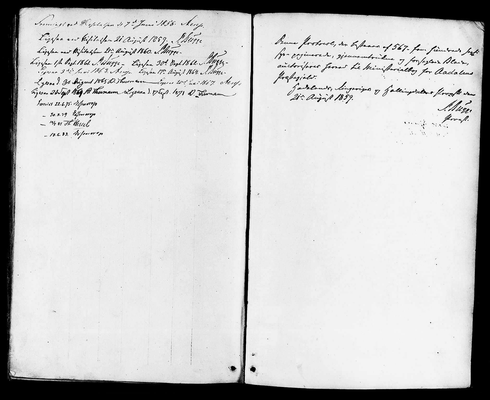 Ådal kirkebøker, SAKO/A-248/F/Fa/L0001: Parish register (official) no. I 1, 1857-1883