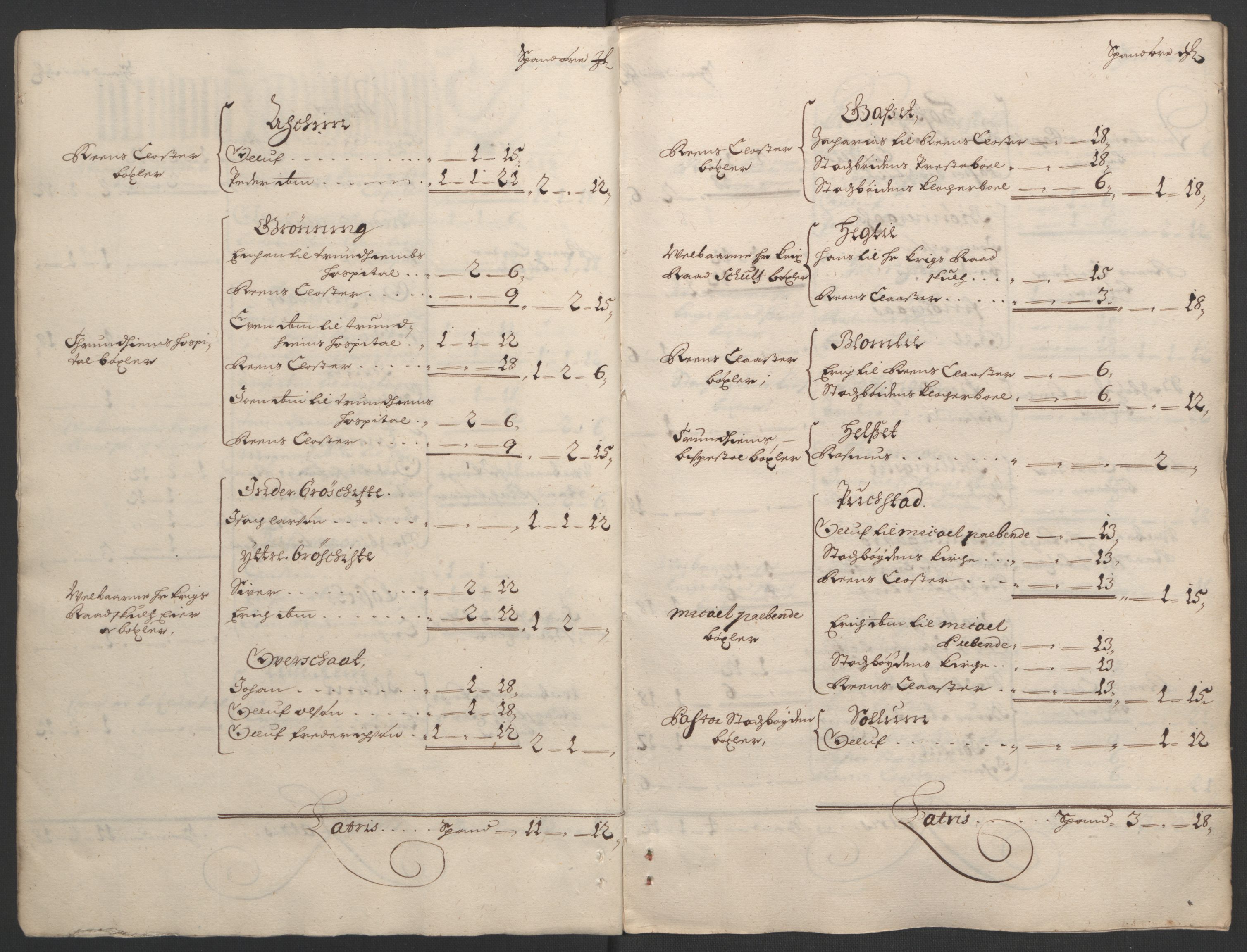 Rentekammeret inntil 1814, Reviderte regnskaper, Fogderegnskap, AV/RA-EA-4092/R57/L3851: Fogderegnskap Fosen, 1695-1696, p. 19