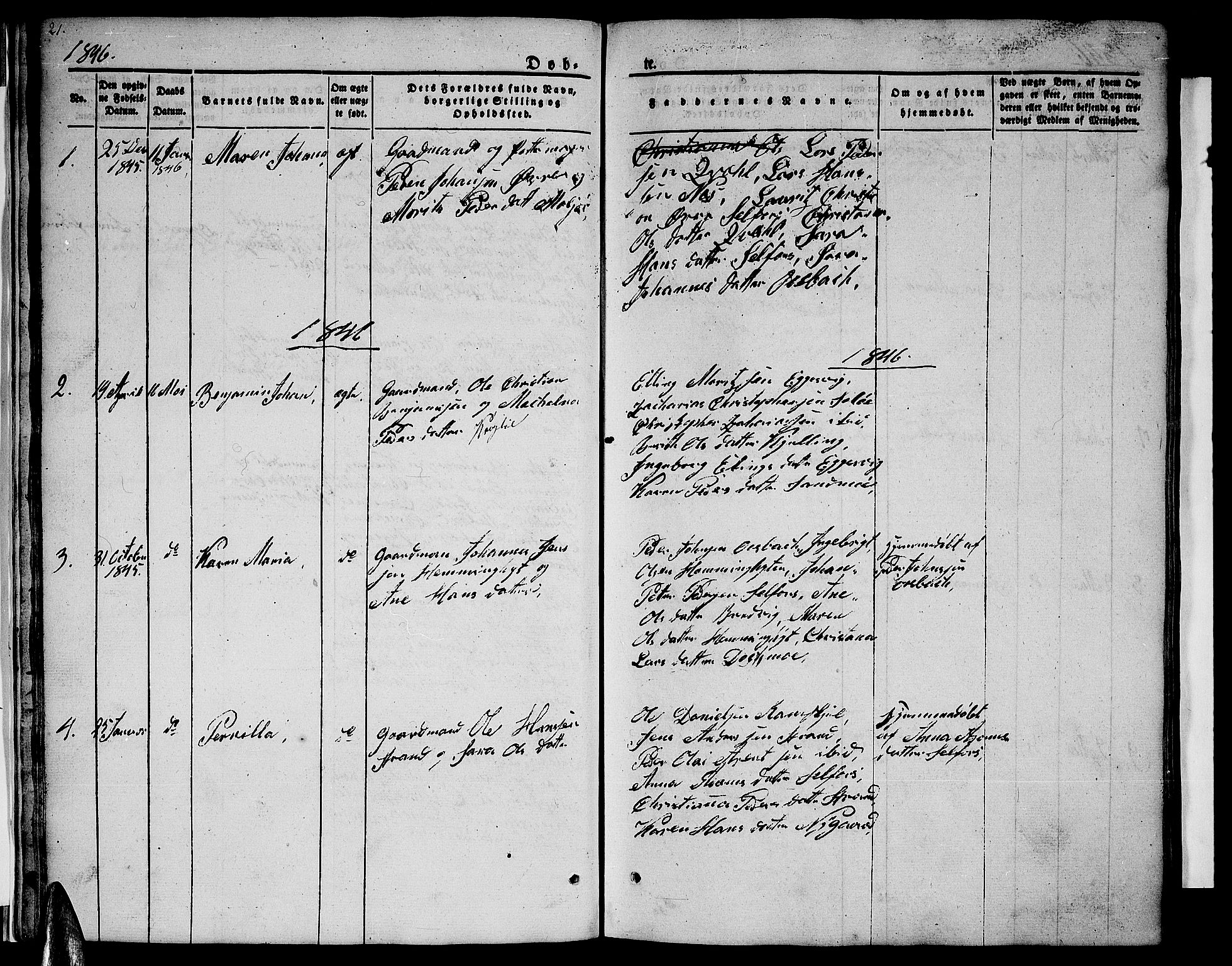 Ministerialprotokoller, klokkerbøker og fødselsregistre - Nordland, AV/SAT-A-1459/846/L0652: Parish register (copy) no. 846C02, 1841-1871, p. 21