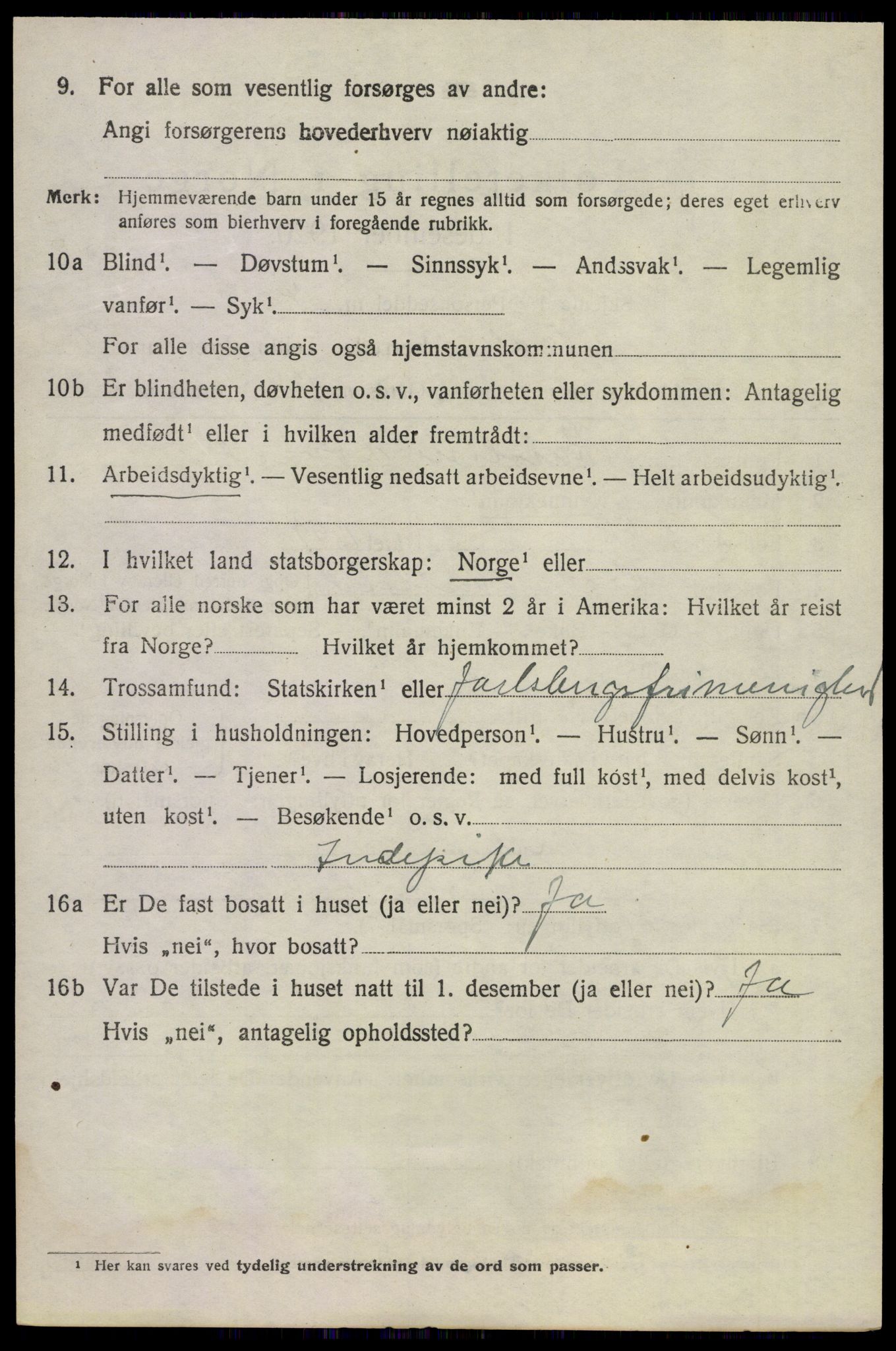SAKO, 1920 census for Våle, 1920, p. 5517