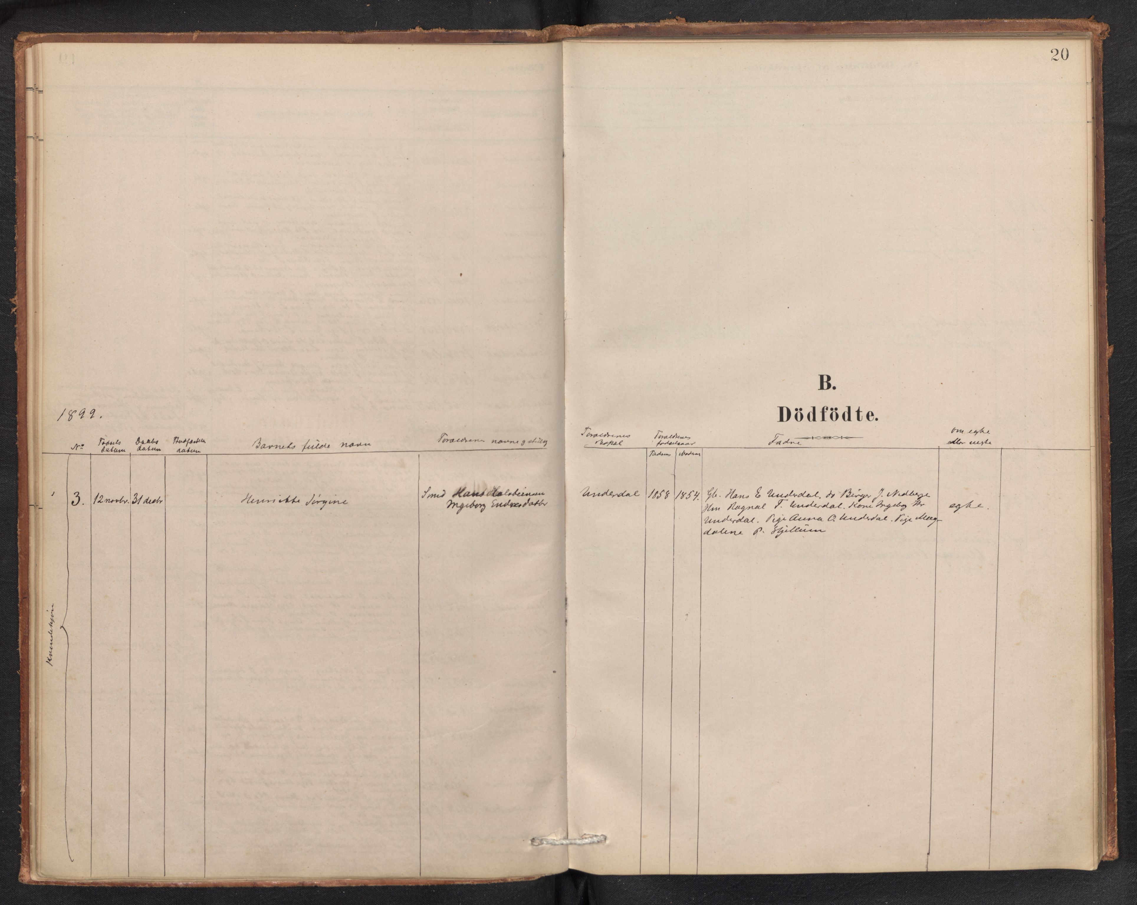 Aurland sokneprestembete, SAB/A-99937/H/Ha/Hae/L0001: Parish register (official) no. E 1, 1880-1907, p. 19b-20a