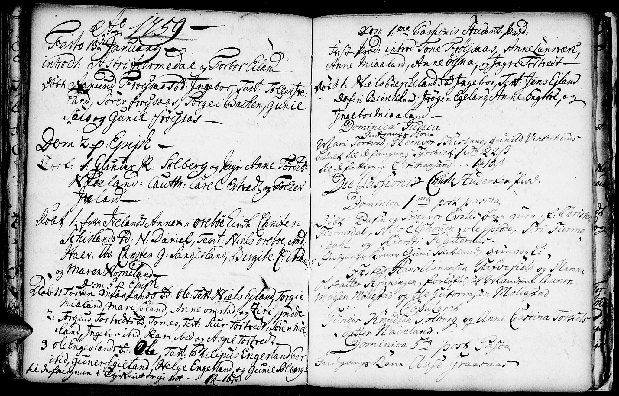 Evje sokneprestkontor, AV/SAK-1111-0008/F/Fa/Fac/L0001: Parish register (official) no. A 1, 1705-1764, p. 315-316