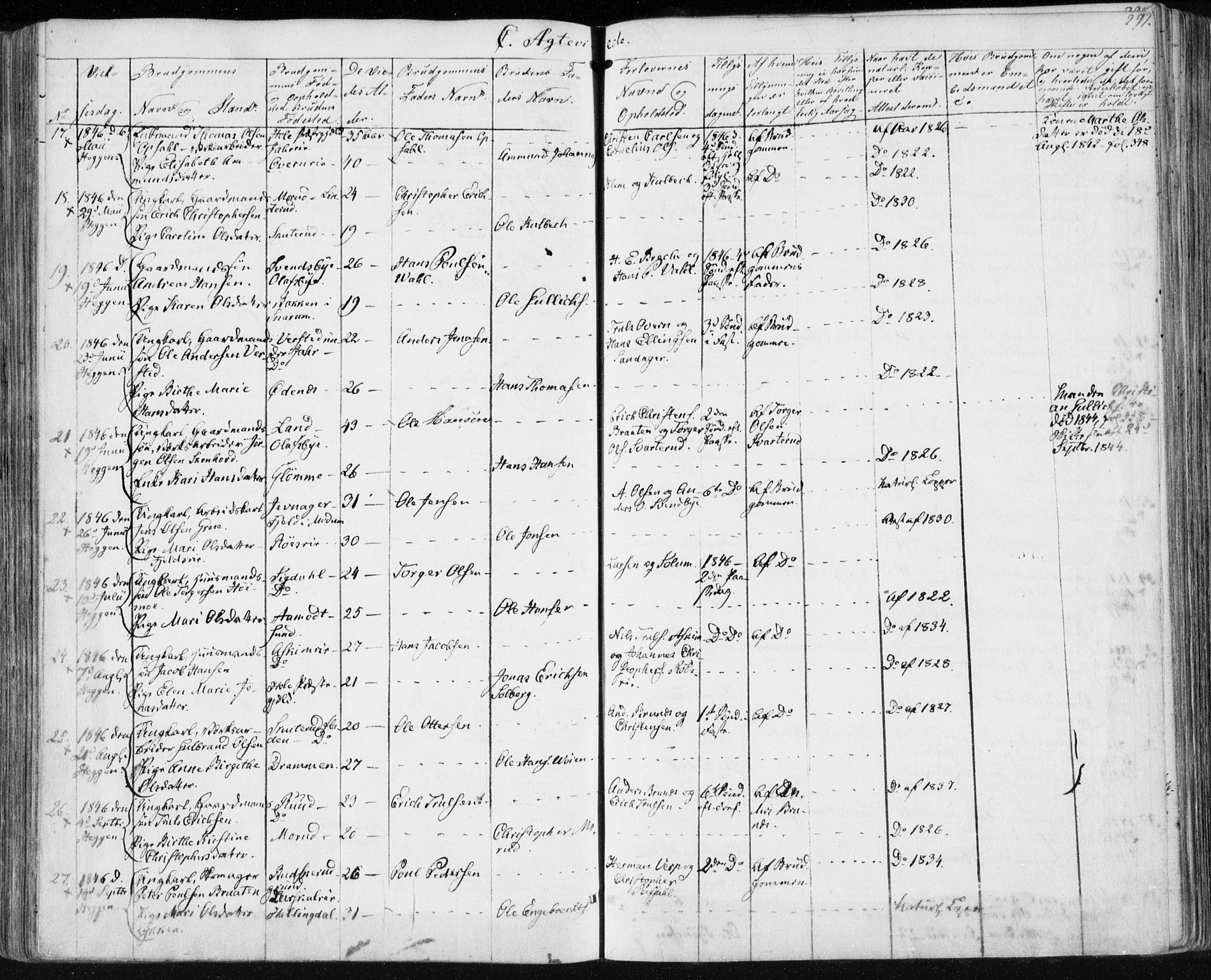 Modum kirkebøker, AV/SAKO-A-234/F/Fa/L0007: Parish register (official) no. 7, 1841-1850, p. 297