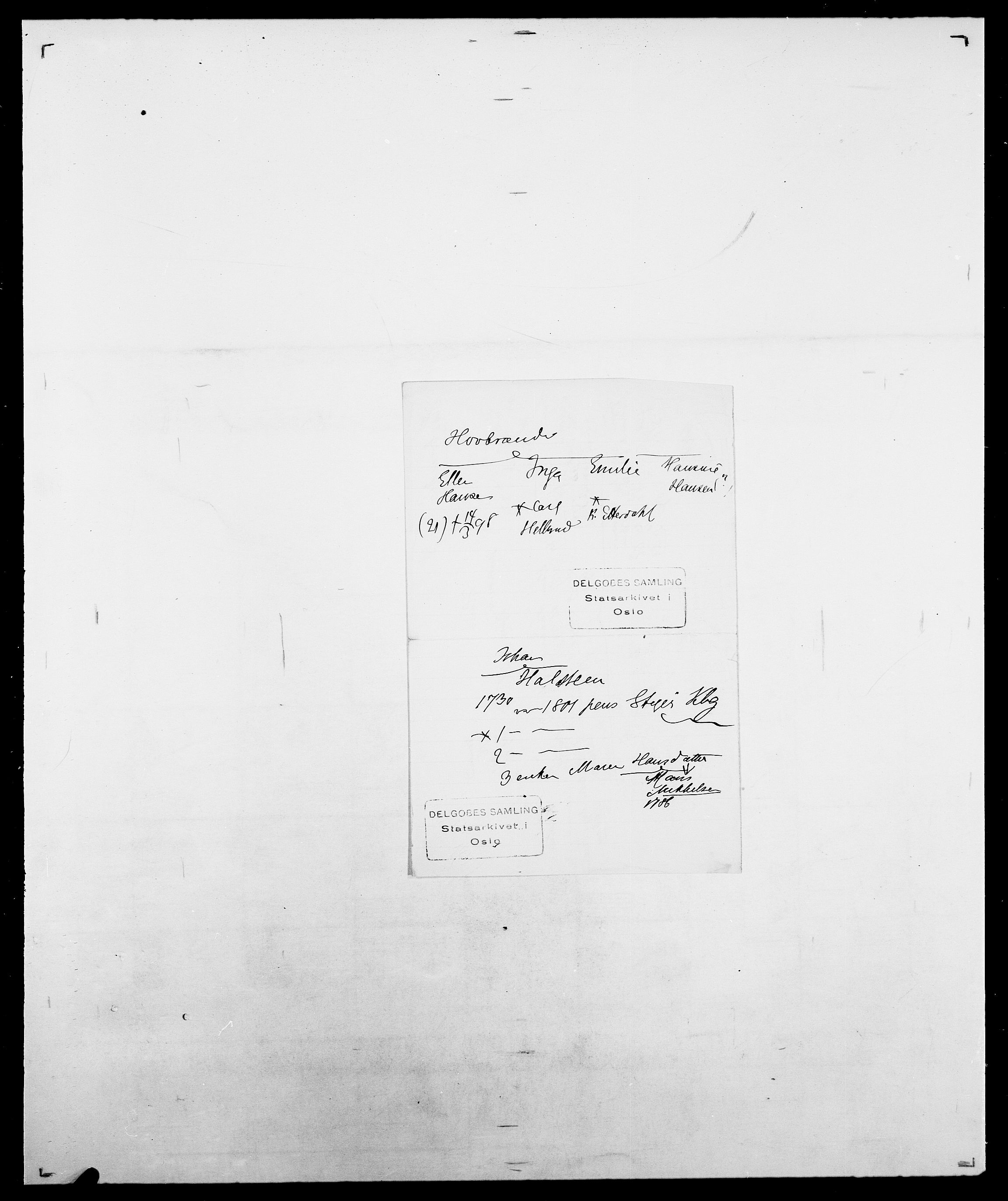 Delgobe, Charles Antoine - samling, SAO/PAO-0038/D/Da/L0018: Hoch - Howert, p. 1037