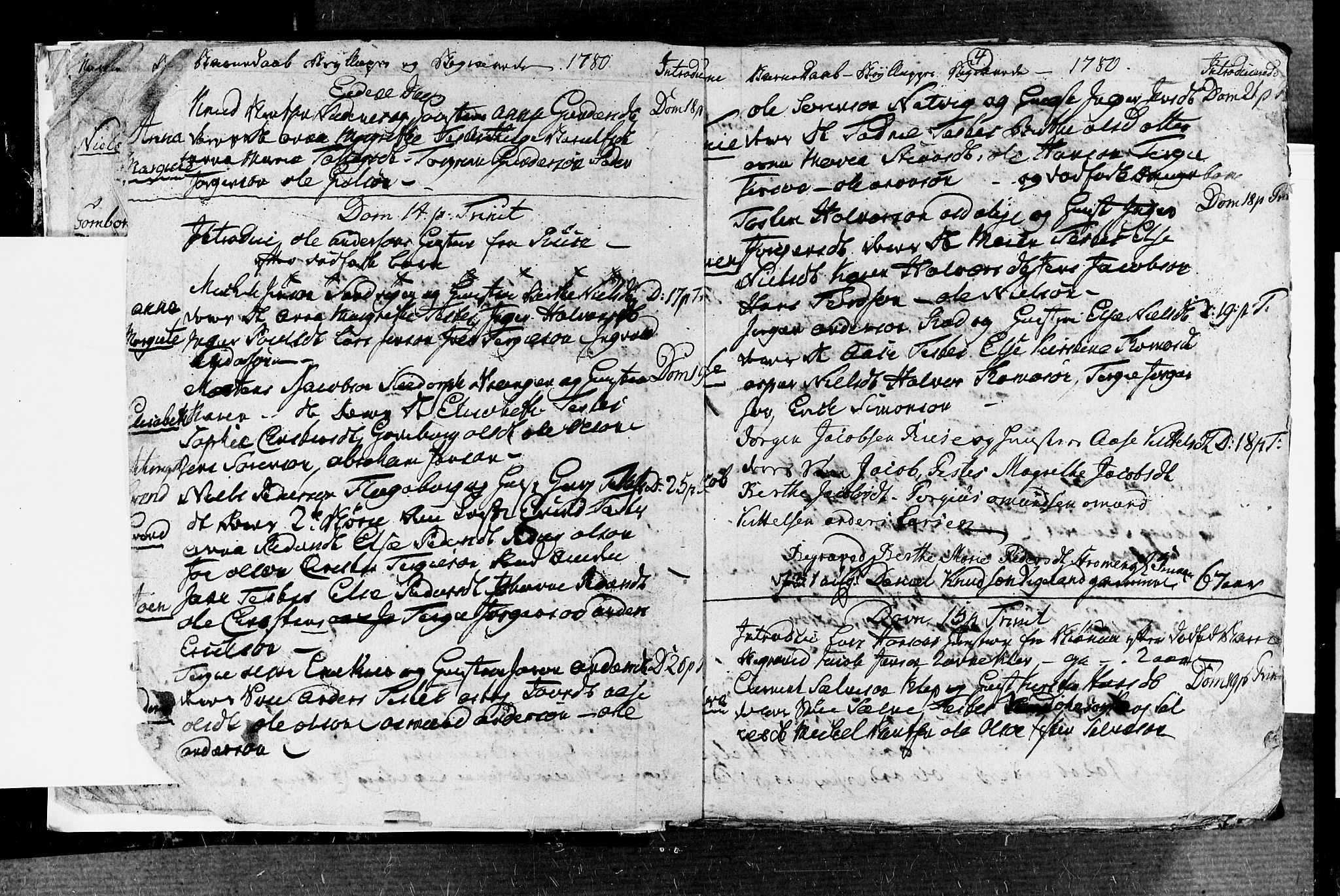 Øyestad sokneprestkontor, AV/SAK-1111-0049/F/Fb/L0001: Parish register (copy) no. B 1, 1780-1794, p. 4