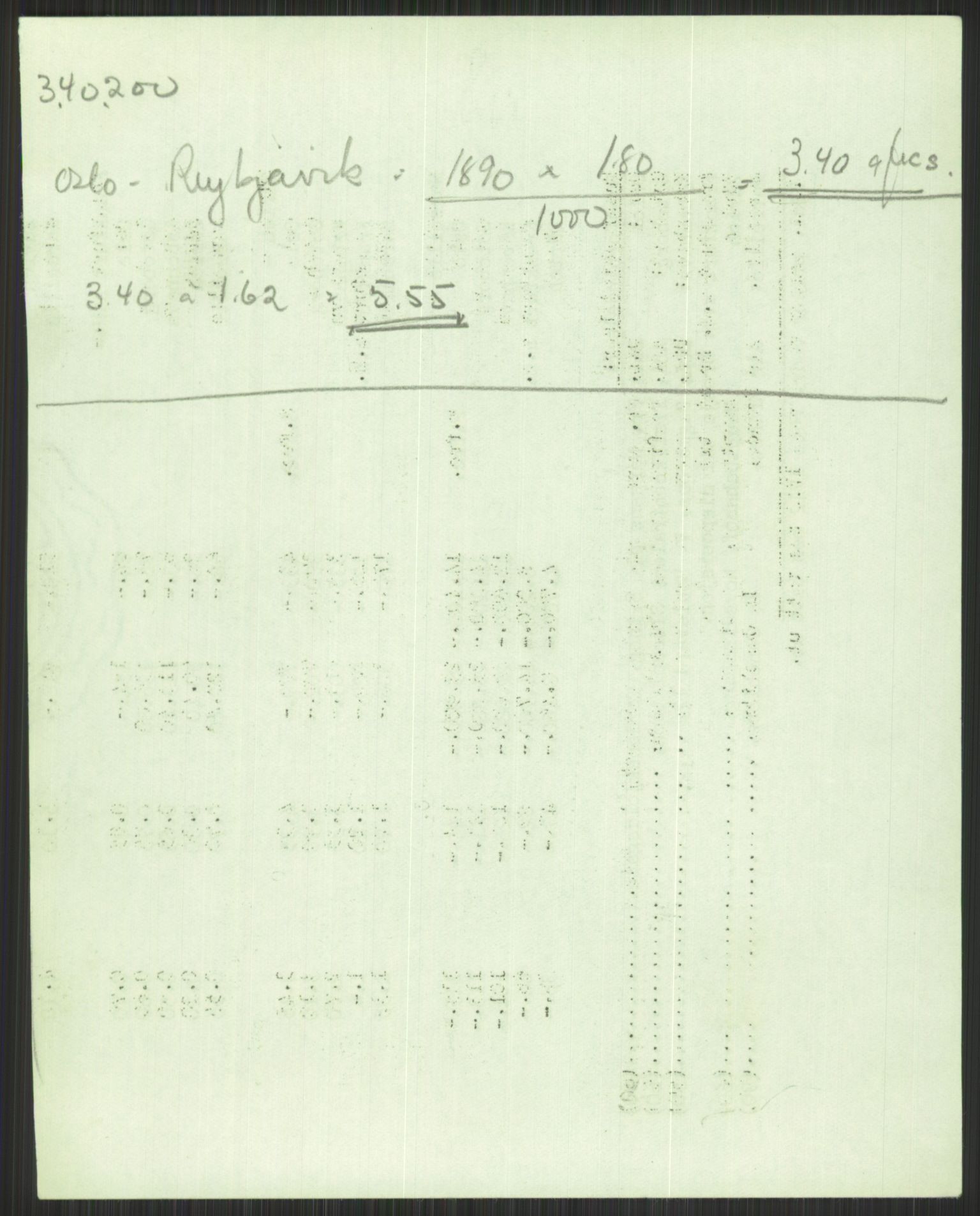 Postdirektoratet, Administrasjonsservice (TSA), AV/RA-S-4783/D/L0095/0002: De forskjellige tjenestegrener / Luftpakkepost, 1947-1965, p. 581