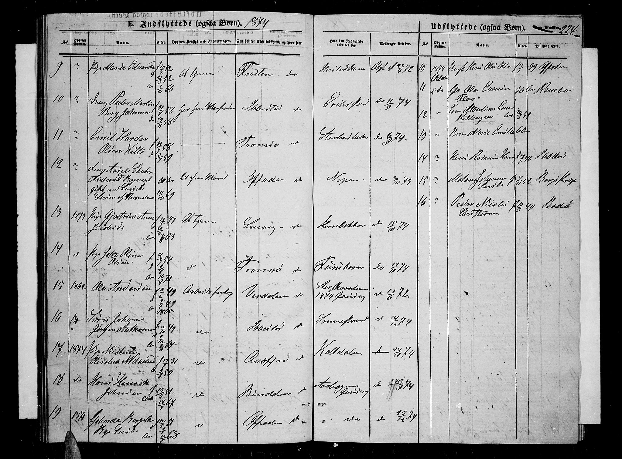 Trondenes sokneprestkontor, SATØ/S-1319/H/Hb/L0009klokker: Parish register (copy) no. 9, 1870-1876, p. 224
