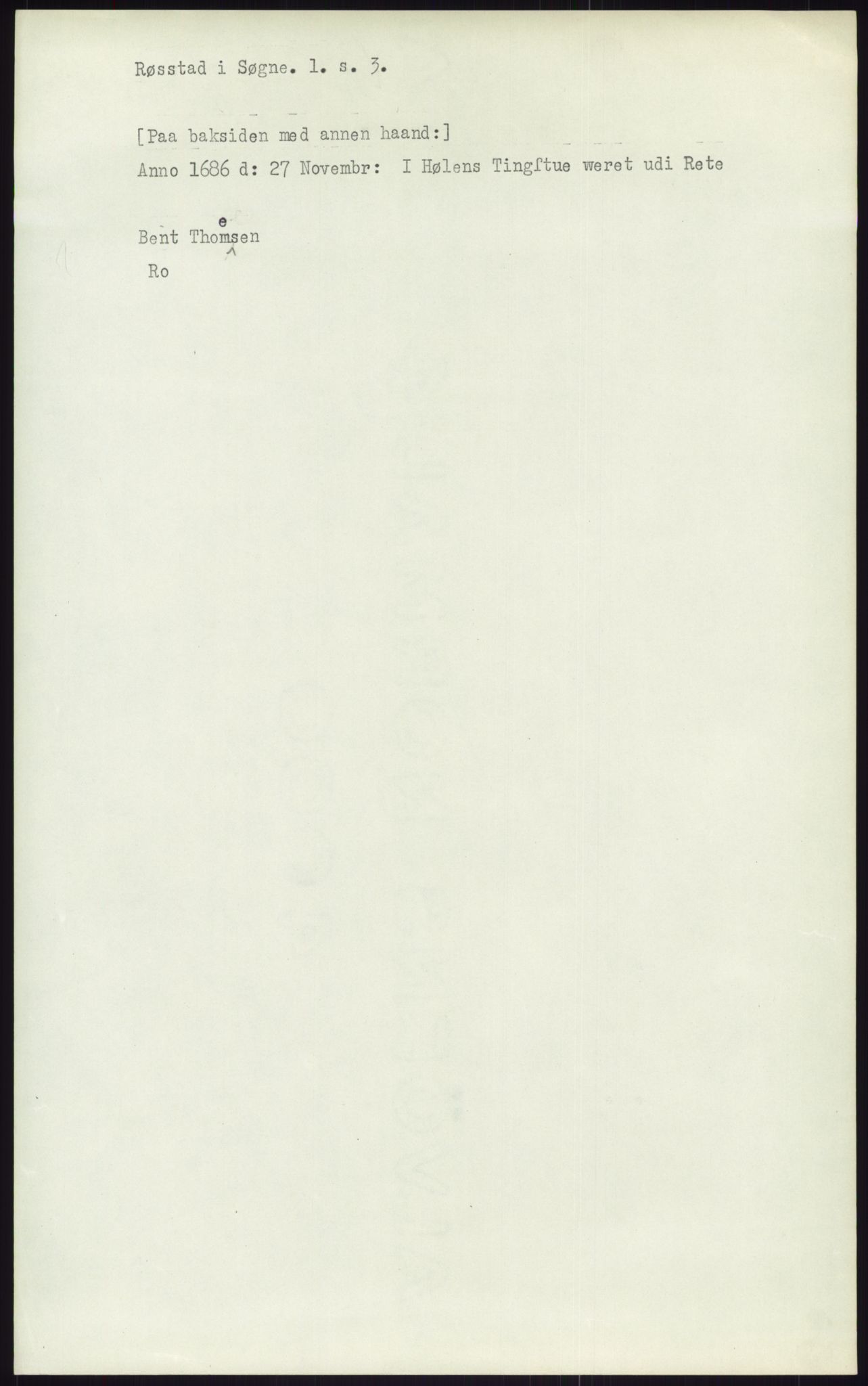 Samlinger til kildeutgivelse, Diplomavskriftsamlingen, AV/RA-EA-4053/H/Ha, p. 2539