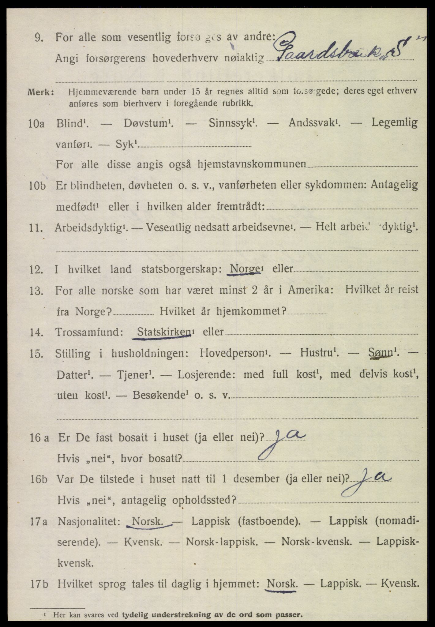 SAT, 1920 census for Brønnøy, 1920, p. 3771