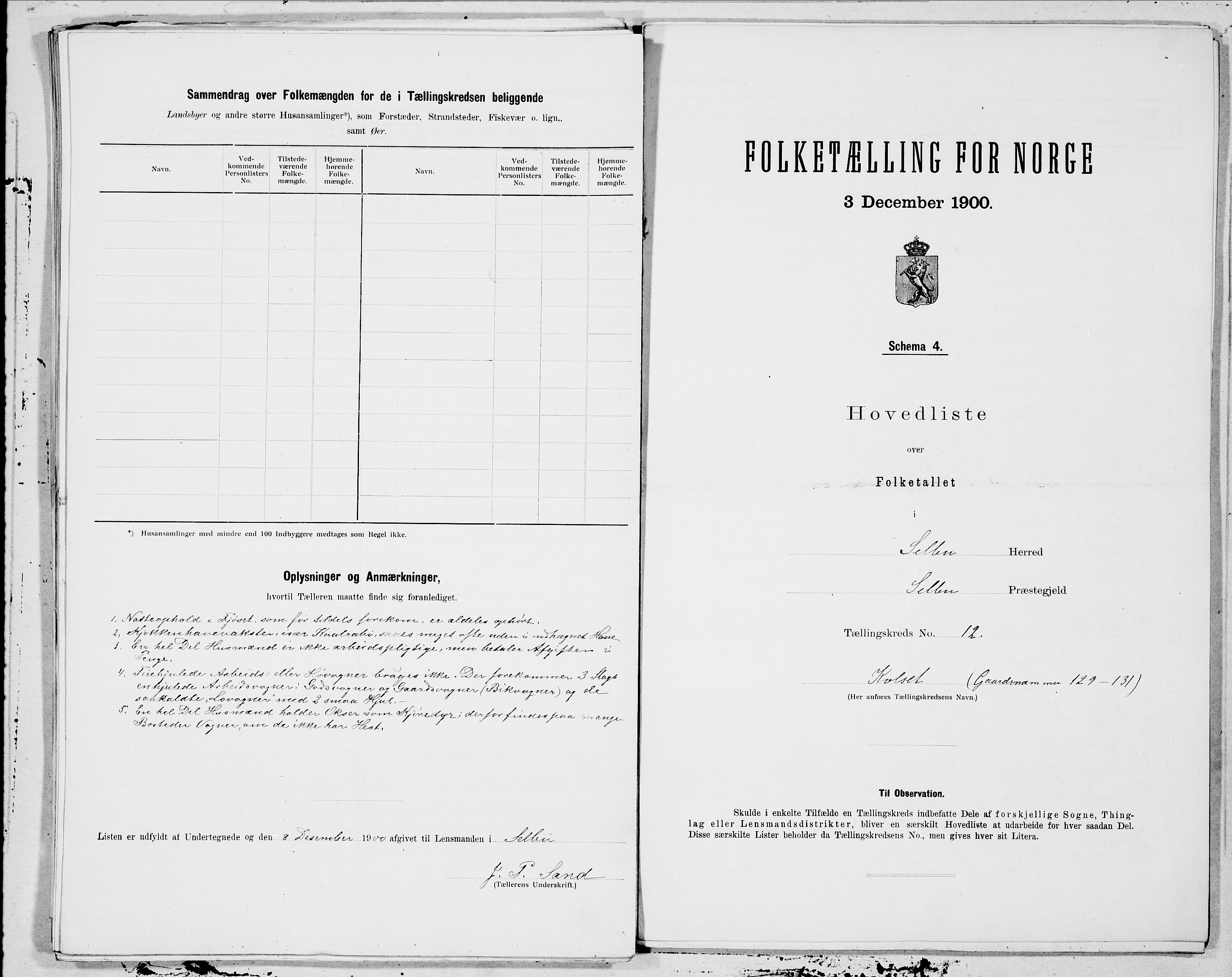 SAT, 1900 census for Selbu, 1900, p. 24