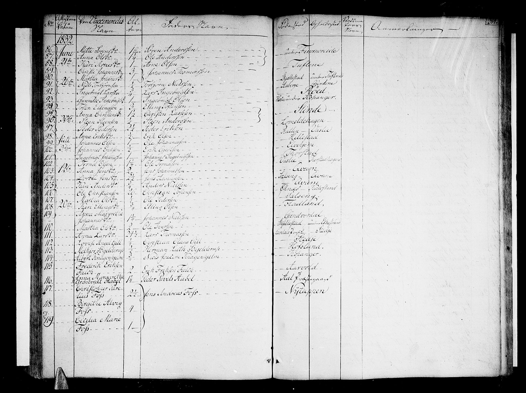 Sogndal sokneprestembete, SAB/A-81301/H/Haa/Haaa/L0010: Parish register (official) no. A 10, 1821-1838, p. 314