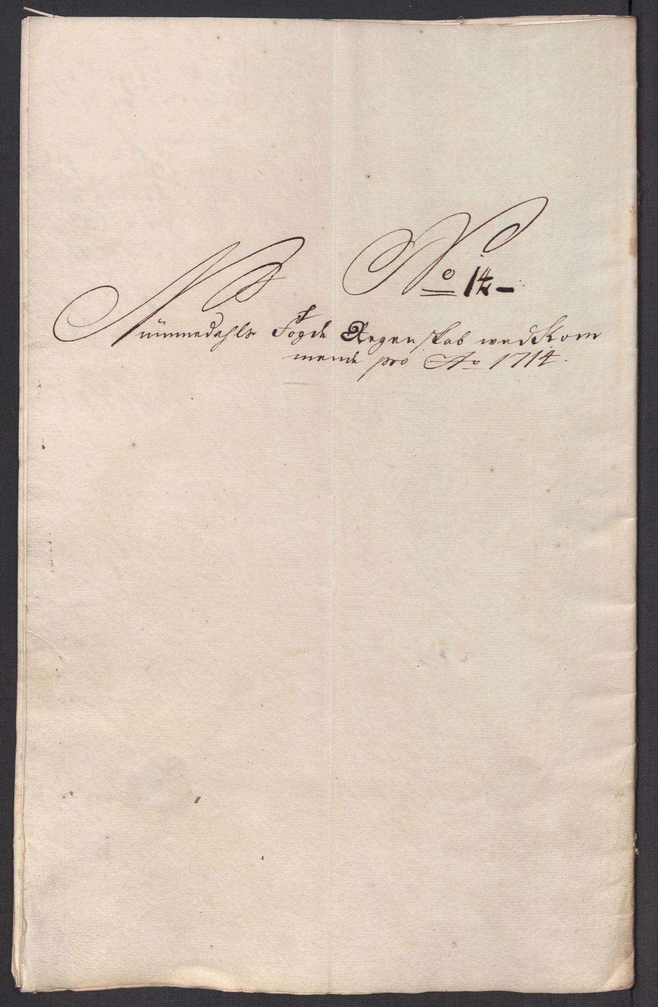 Rentekammeret inntil 1814, Reviderte regnskaper, Fogderegnskap, RA/EA-4092/R64/L4435: Fogderegnskap Namdal, 1714, p. 153