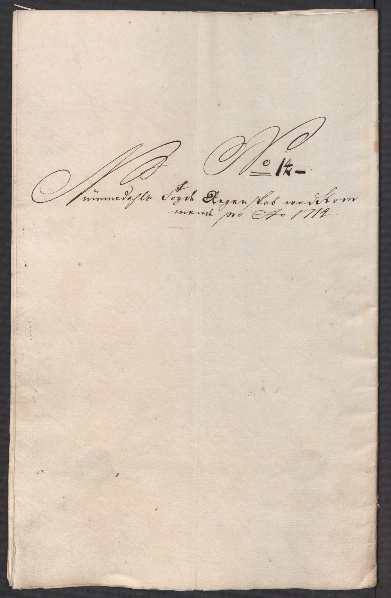 Rentekammeret inntil 1814, Reviderte regnskaper, Fogderegnskap, AV/RA-EA-4092/R64/L4435: Fogderegnskap Namdal, 1714, p. 153