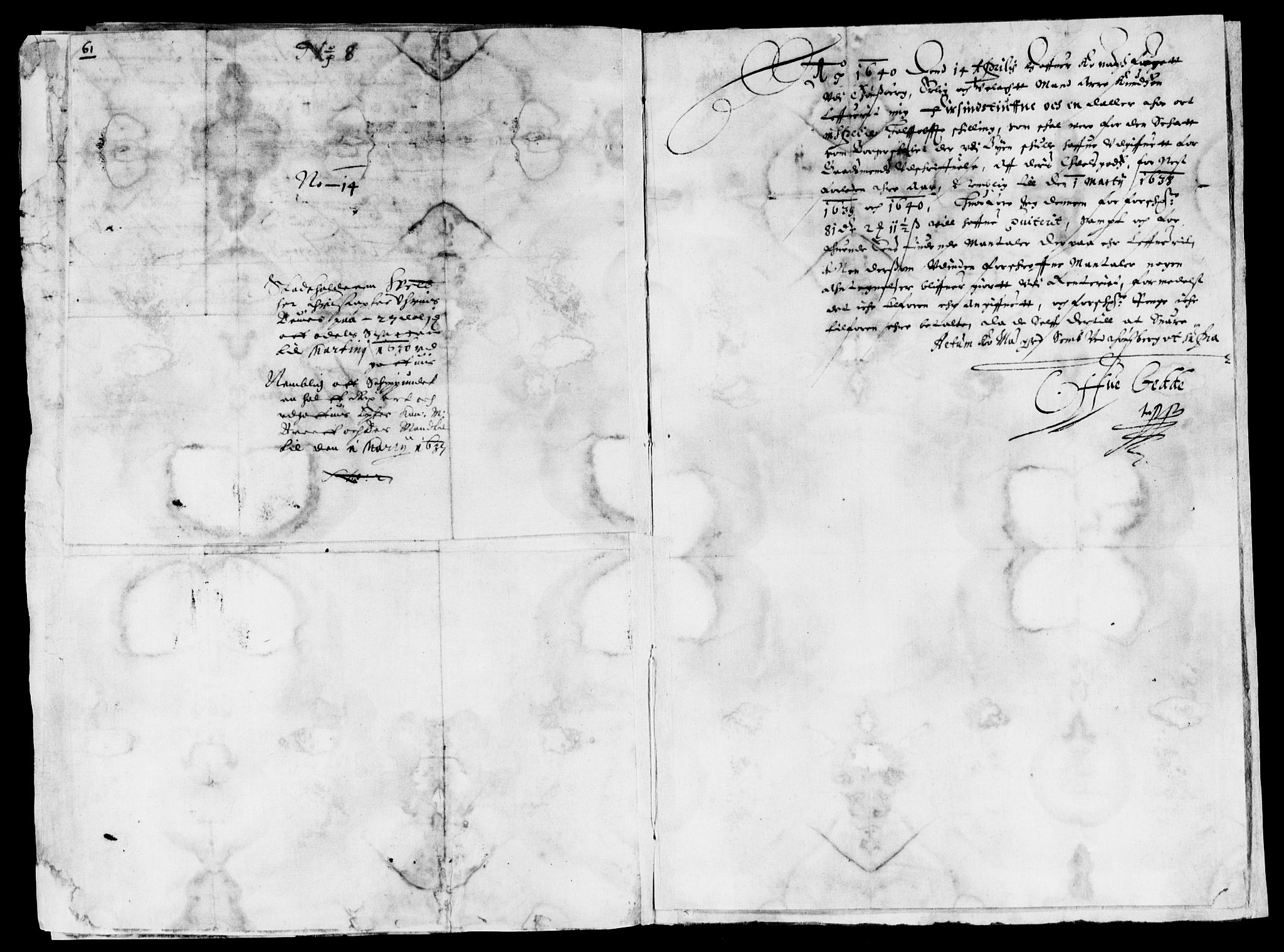 Rentekammeret inntil 1814, Reviderte regnskaper, Lensregnskaper, AV/RA-EA-5023/R/Rb/Rbo/L0020: Tønsberg len, 1639-1641