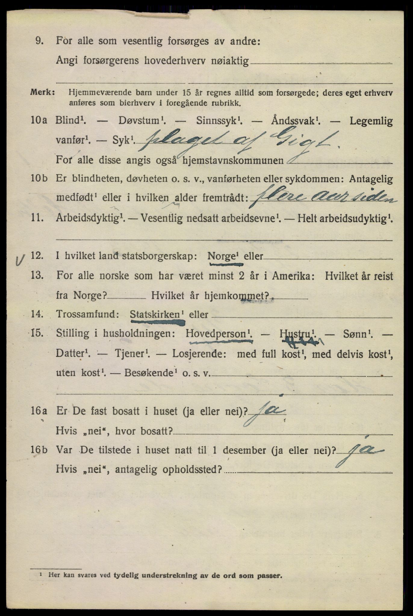 SAO, 1920 census for Kristiania, 1920, p. 636764