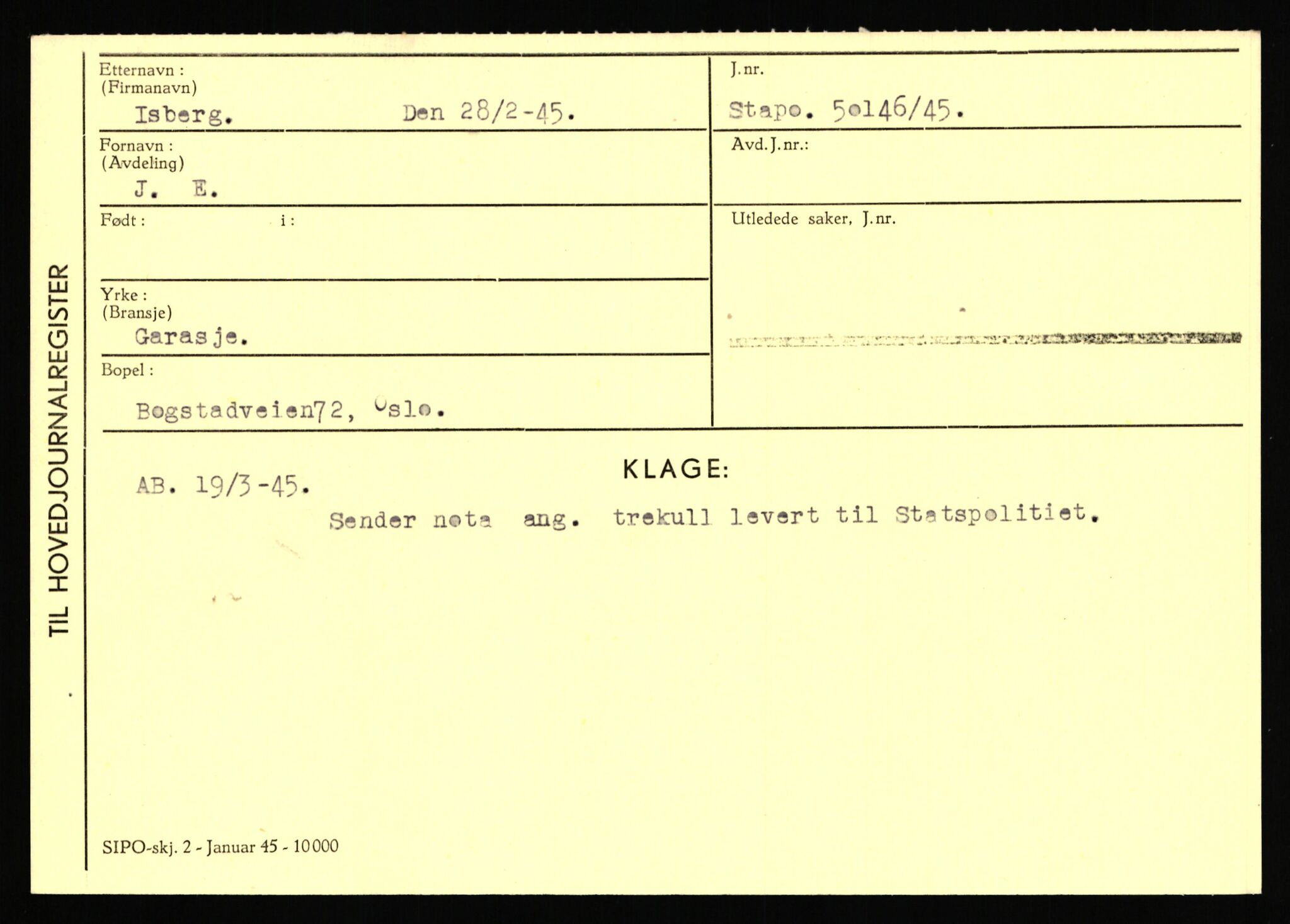 Statspolitiet - Hovedkontoret / Osloavdelingen, AV/RA-S-1329/C/Ca/L0007: Hol - Joelsen, 1943-1945, p. 2539