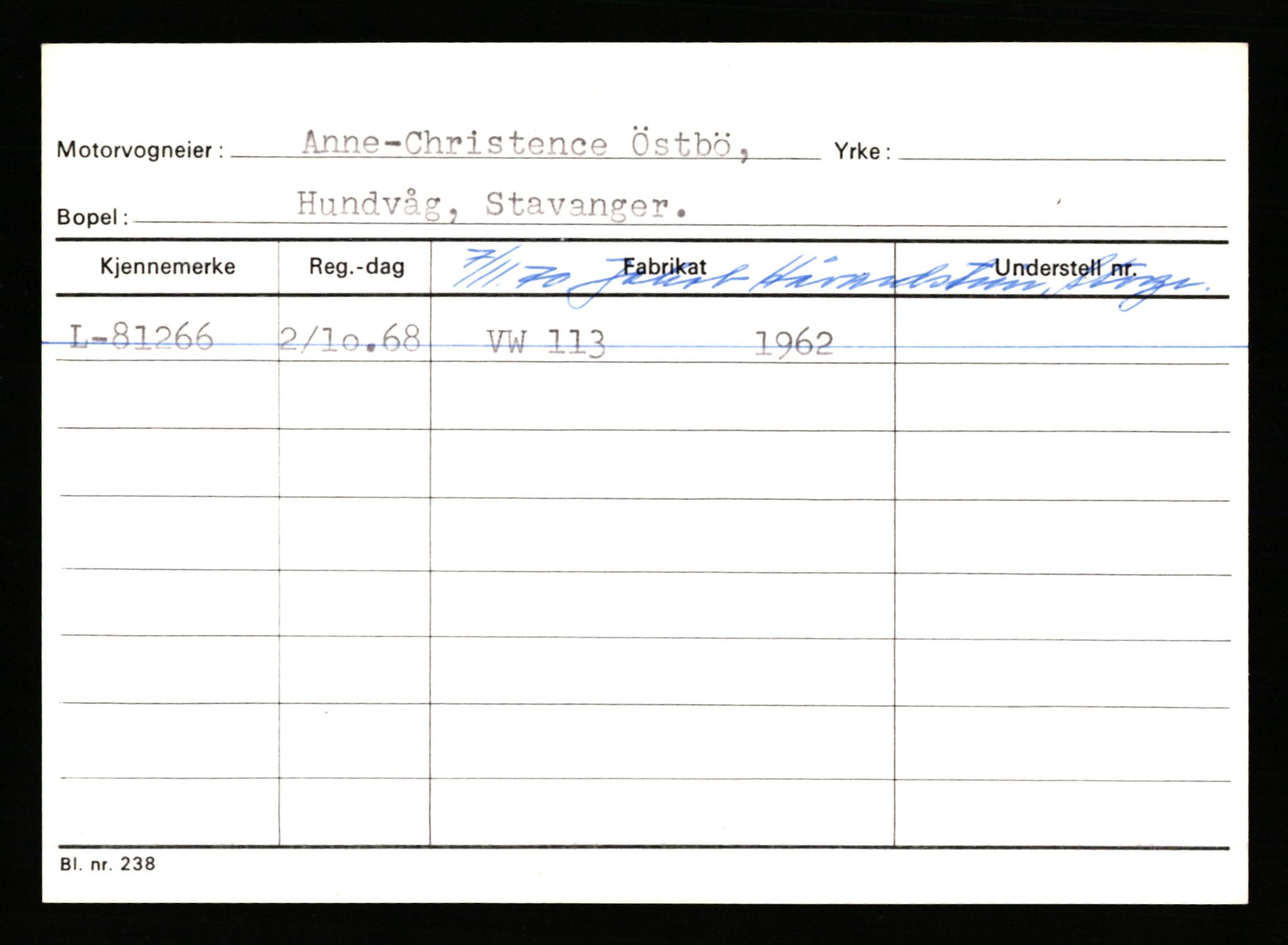 Stavanger trafikkstasjon, AV/SAST-A-101942/0/H/L0044: Øksna - Åmo, 1930-1971, p. 445