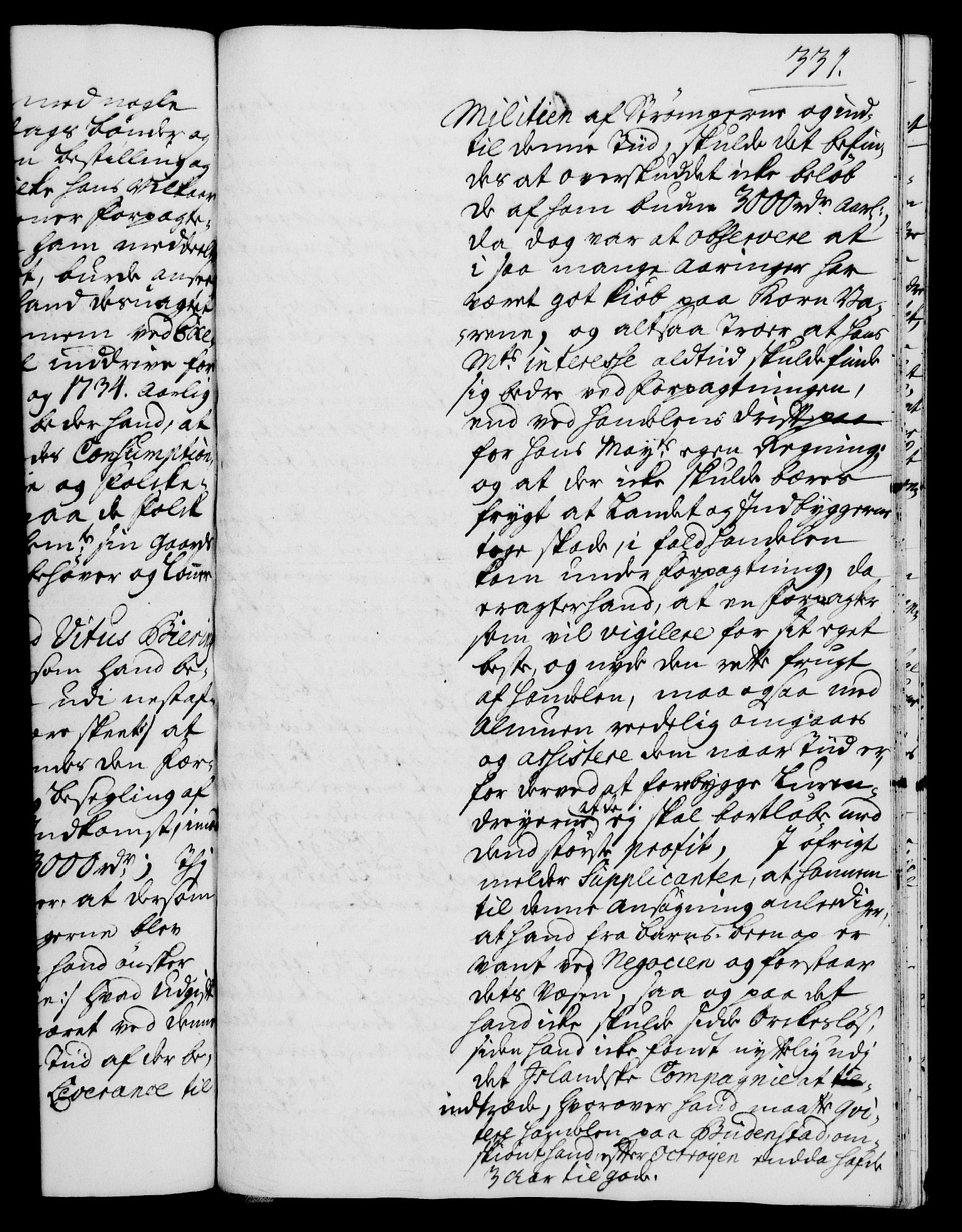 Rentekammeret, Kammerkanselliet, RA/EA-3111/G/Gh/Gha/L0017: Norsk ekstraktmemorialprotokoll (merket RK 53.62), 1735, p. 331
