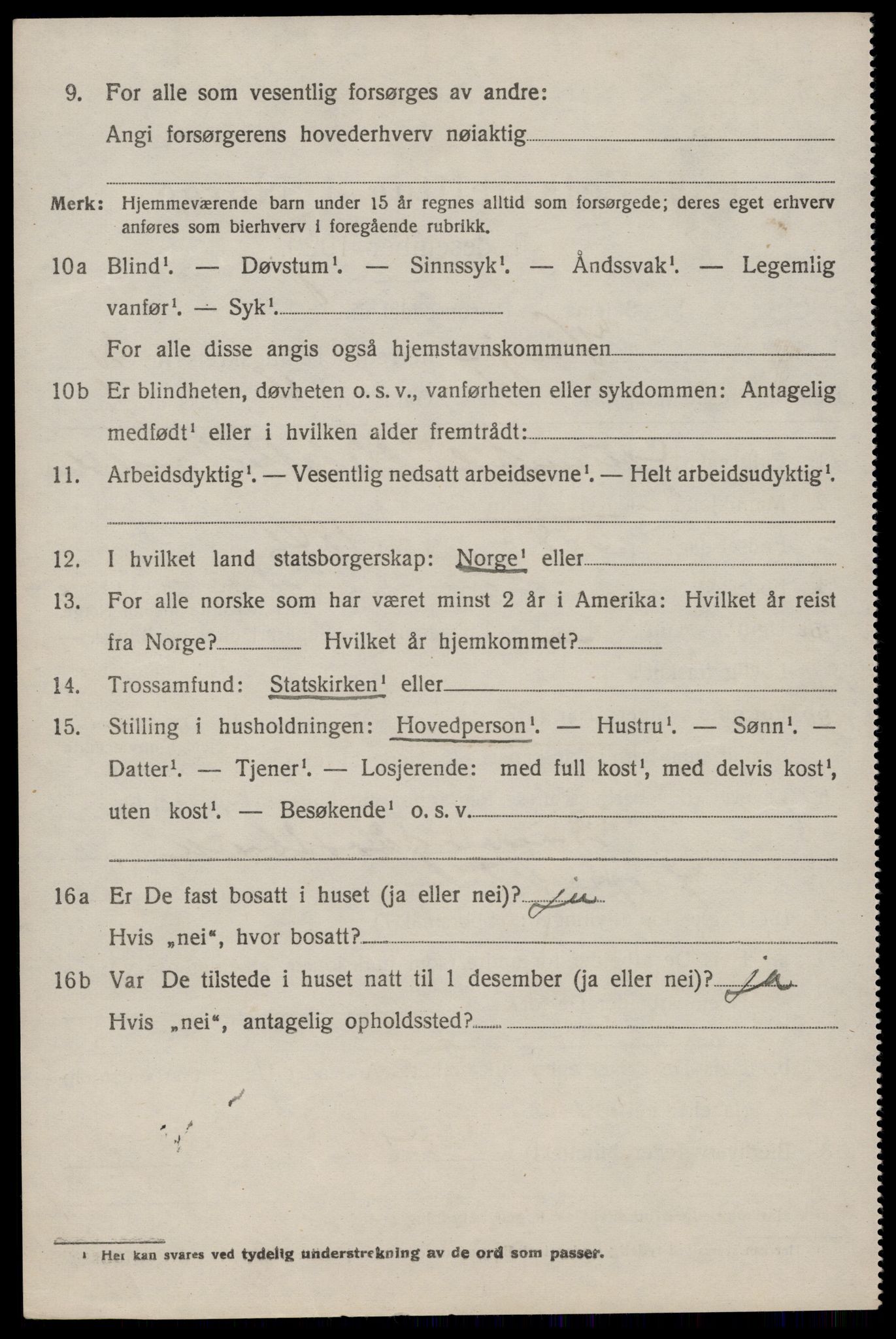 SAKO, 1920 census for Vinje, 1920, p. 884