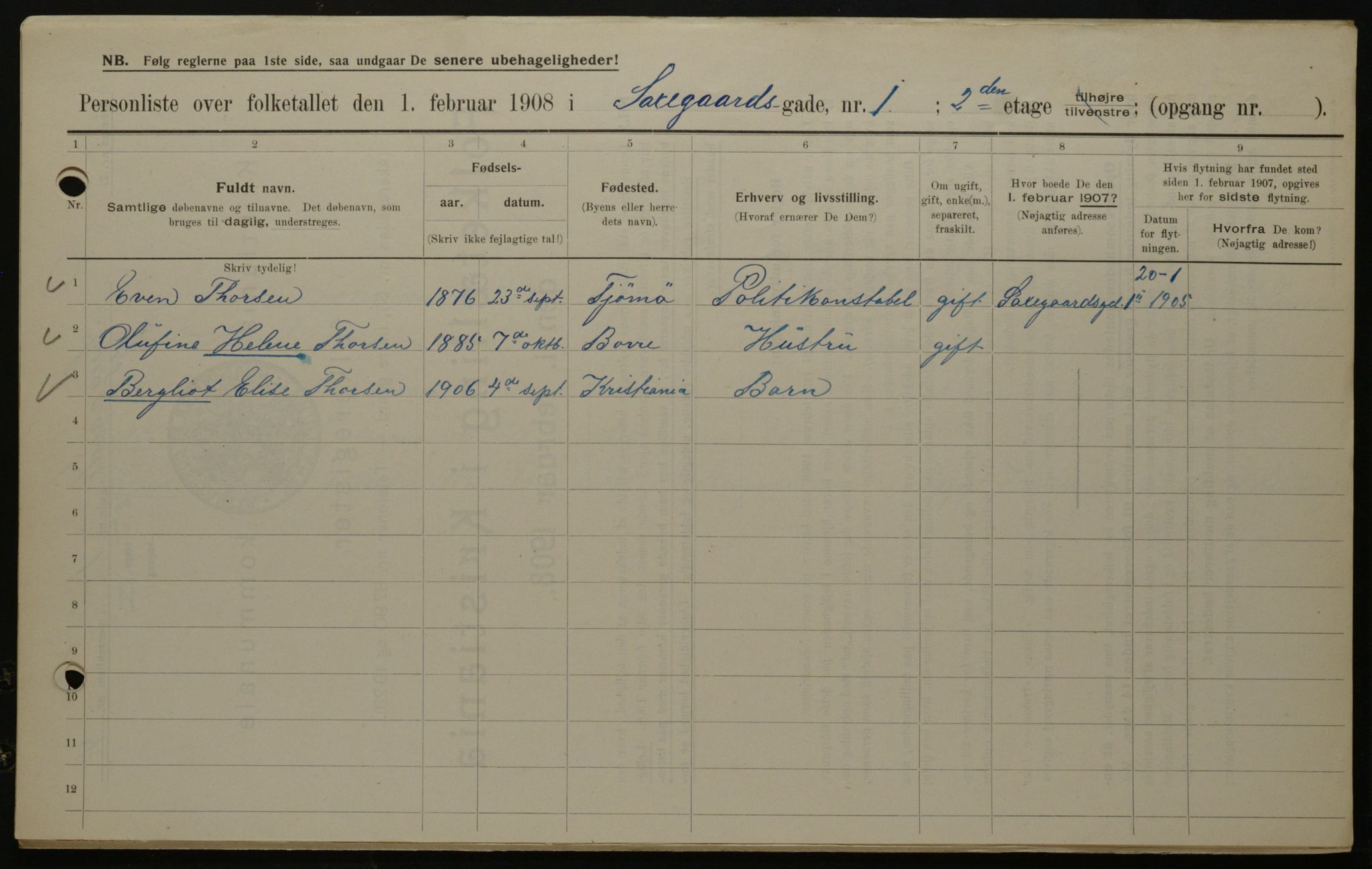 OBA, Municipal Census 1908 for Kristiania, 1908, p. 80473