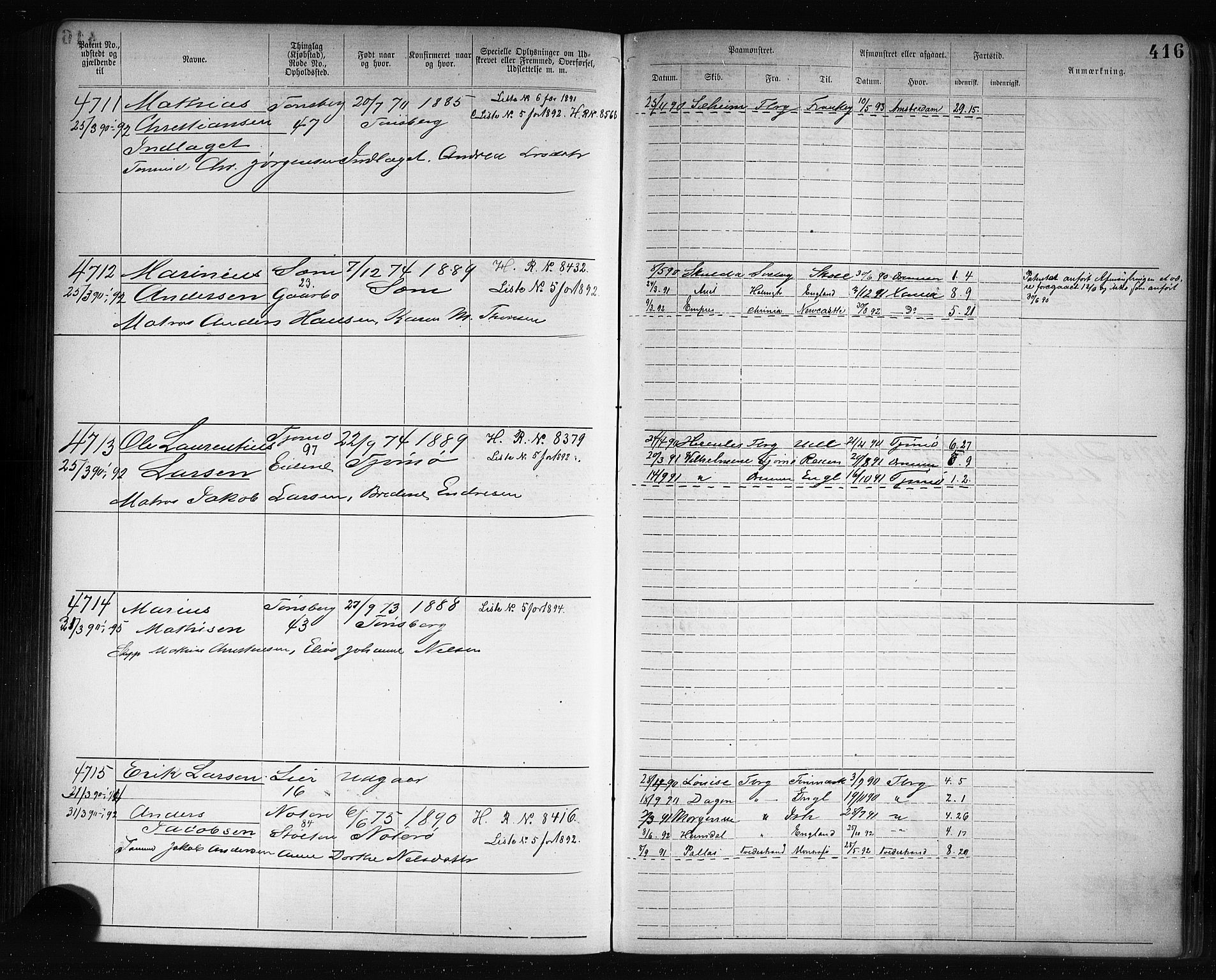 Tønsberg innrulleringskontor, AV/SAKO-A-786/F/Fb/L0007: Annotasjonsrulle Patent nr. 2636-5150, 1881-1892, p. 417