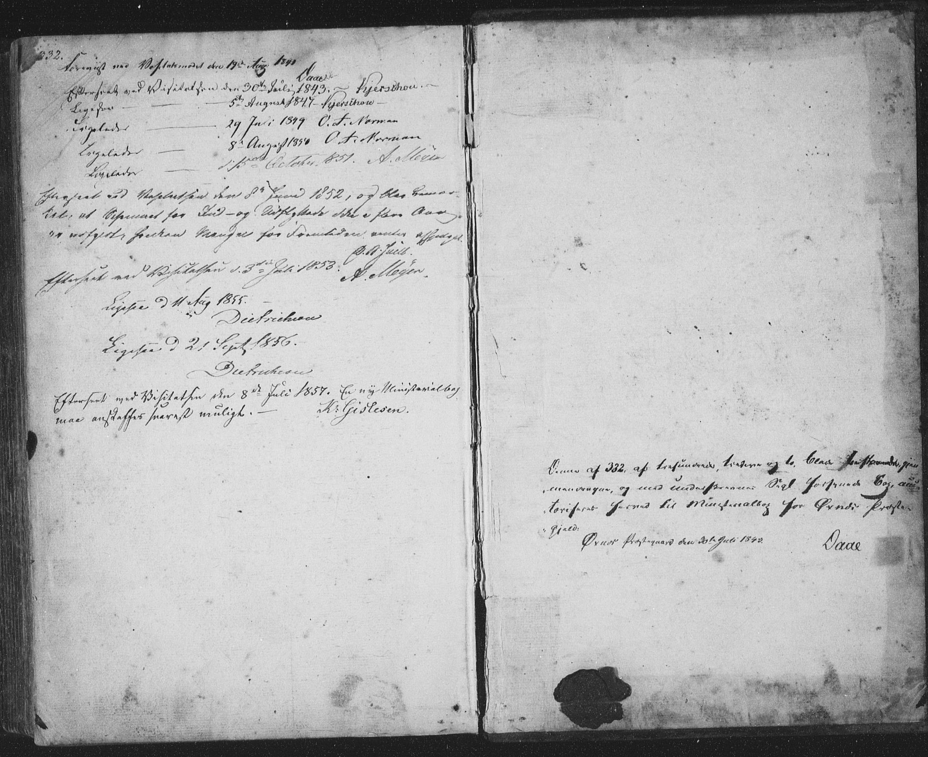 Ministerialprotokoller, klokkerbøker og fødselsregistre - Nordland, AV/SAT-A-1459/893/L1332: Parish register (official) no. 893A05, 1841-1858