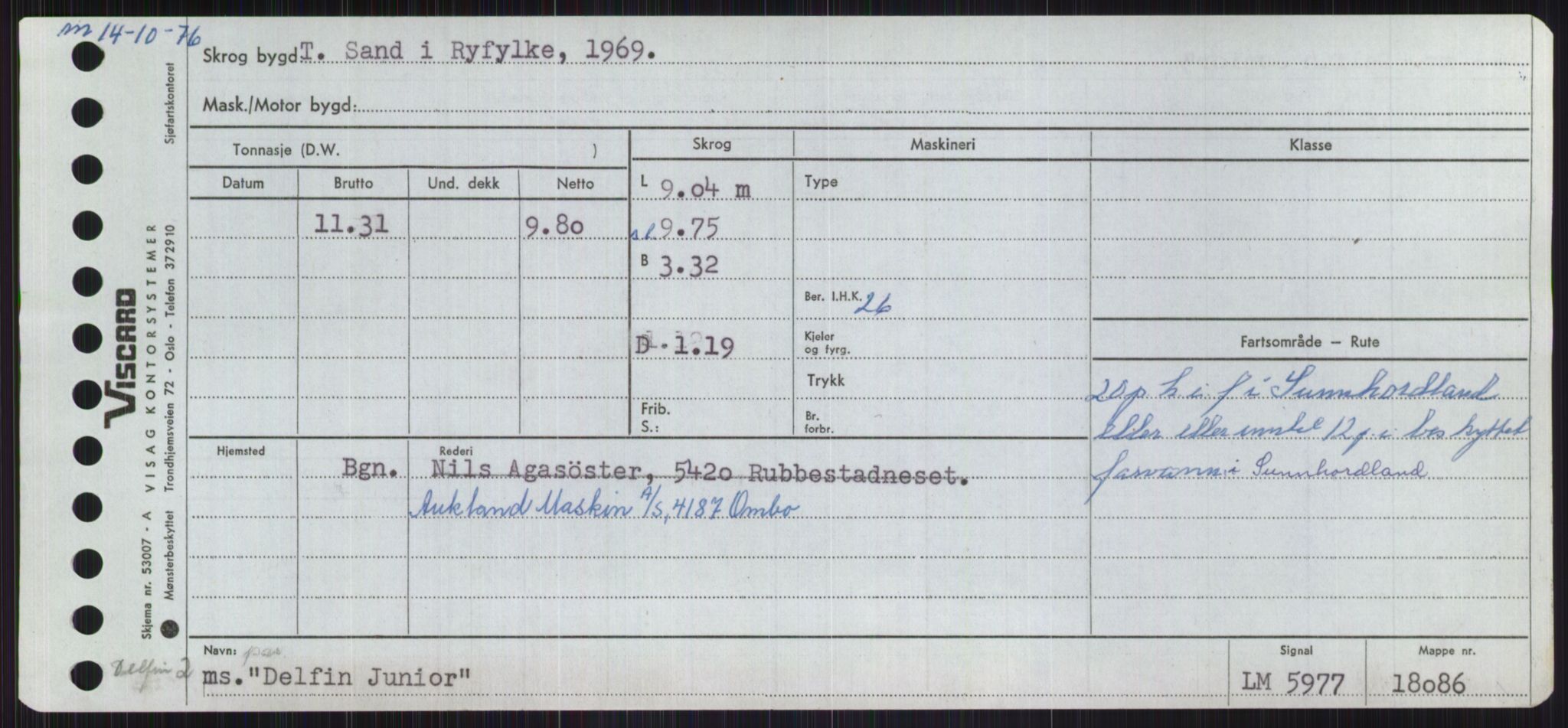 Sjøfartsdirektoratet med forløpere, Skipsmålingen, RA/S-1627/H/Ha/L0001/0002: Fartøy, A-Eig / Fartøy Bjør-Eig, p. 793