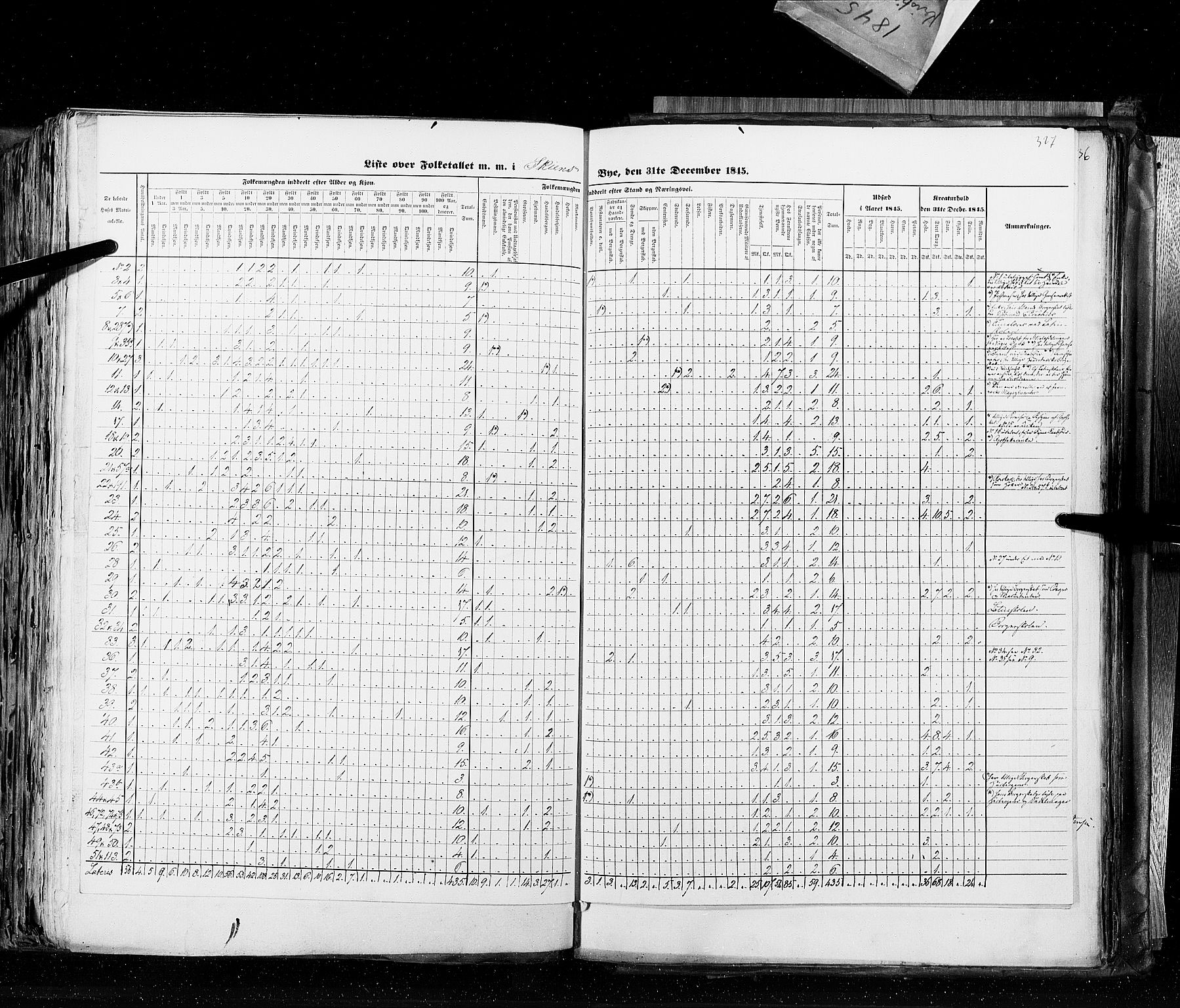 RA, Census 1845, vol. 10: Cities, 1845, p. 327