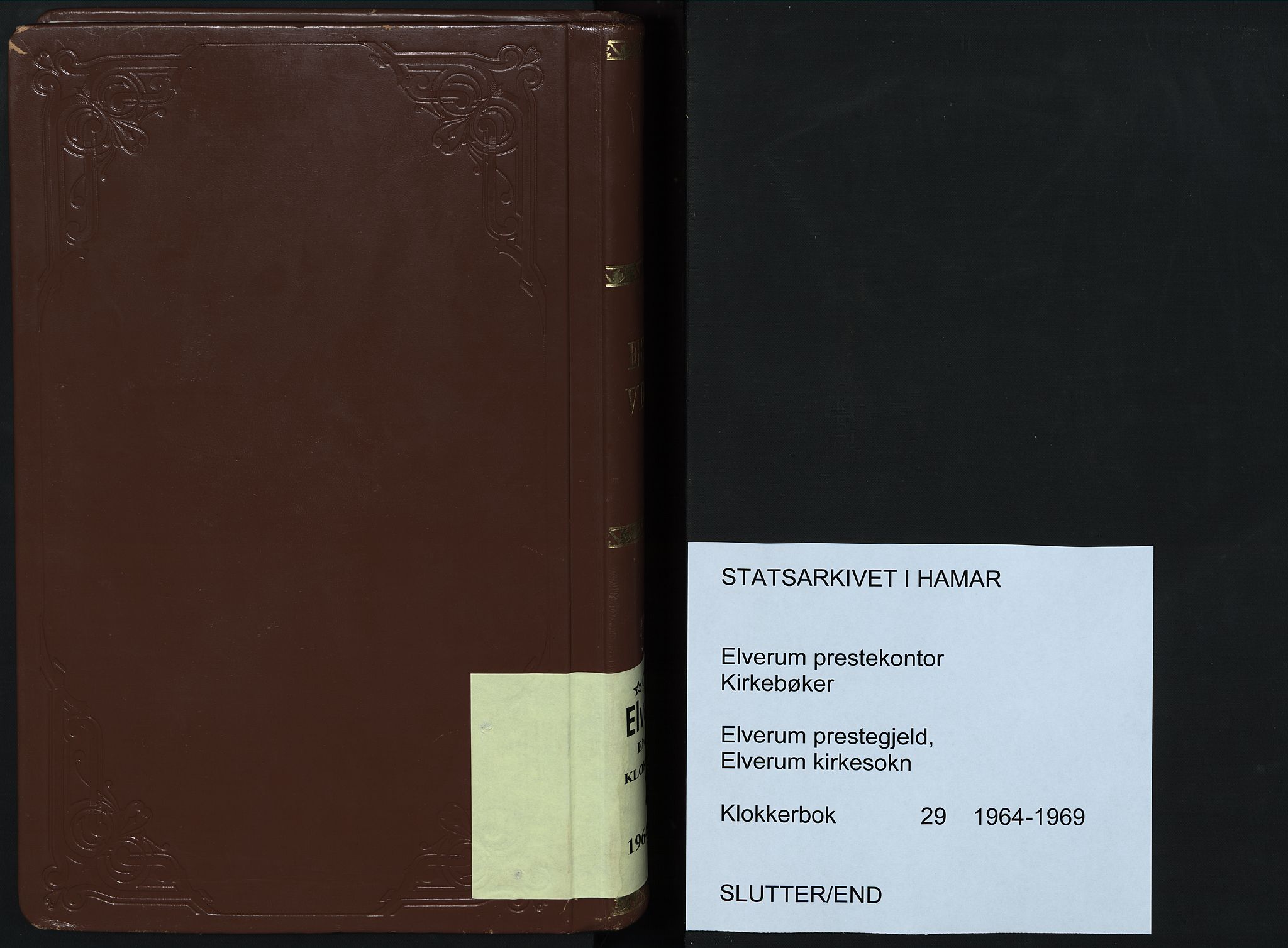 Elverum prestekontor, AV/SAH-PREST-044/H/Ha/Hab/L0029: Parish register (copy) no. 29, 1964-1969