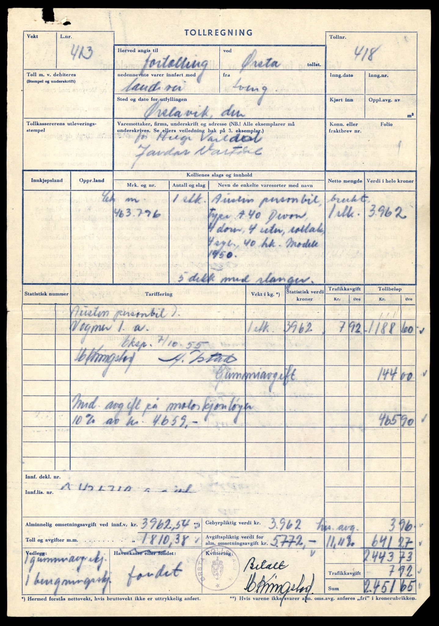 Møre og Romsdal vegkontor - Ålesund trafikkstasjon, AV/SAT-A-4099/F/Fe/L0049: Registreringskort for kjøretøy T 14864 - T 18613, 1927-1998, p. 1877