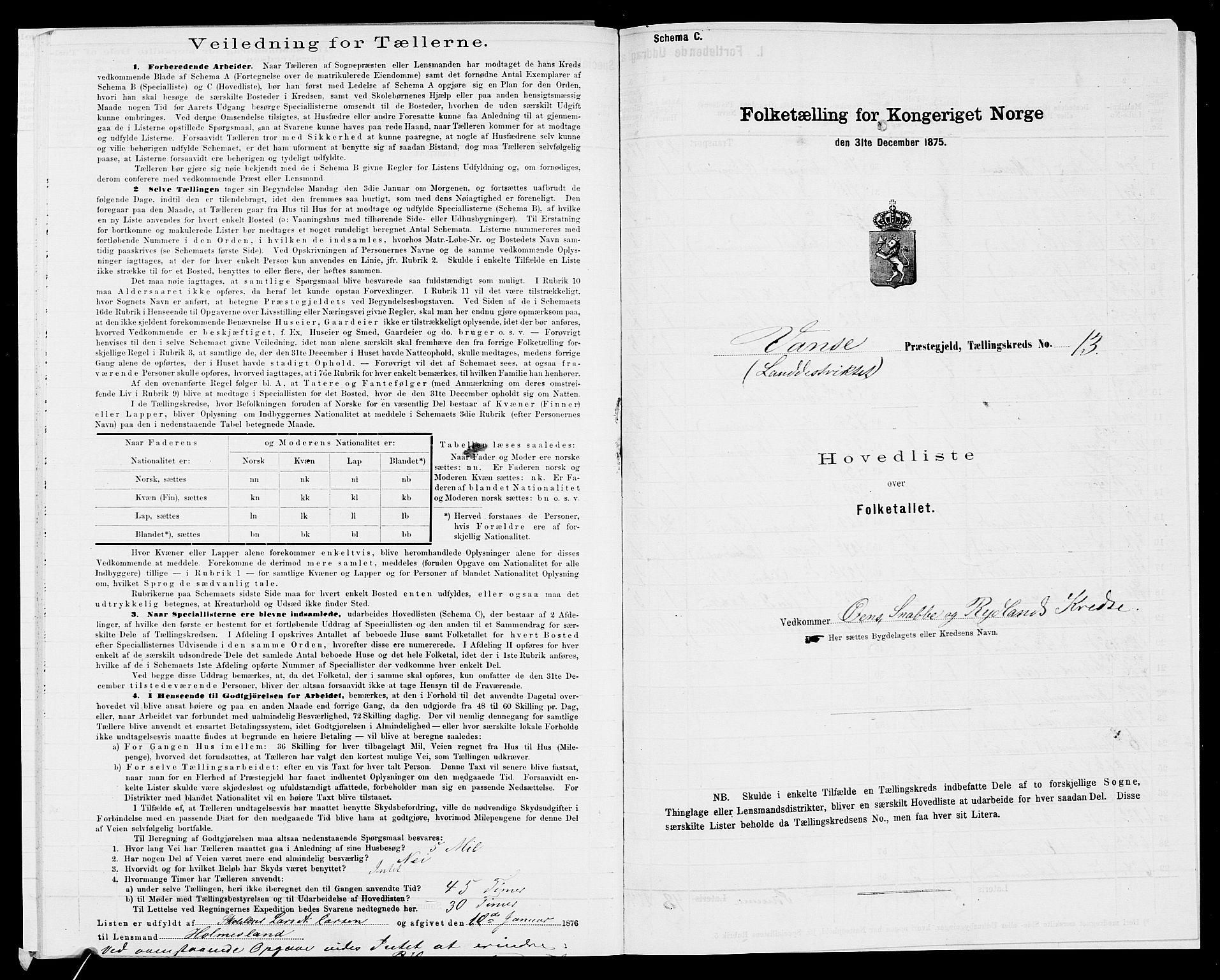 SAK, 1875 census for 1041L Vanse/Vanse og Farsund, 1875, p. 91