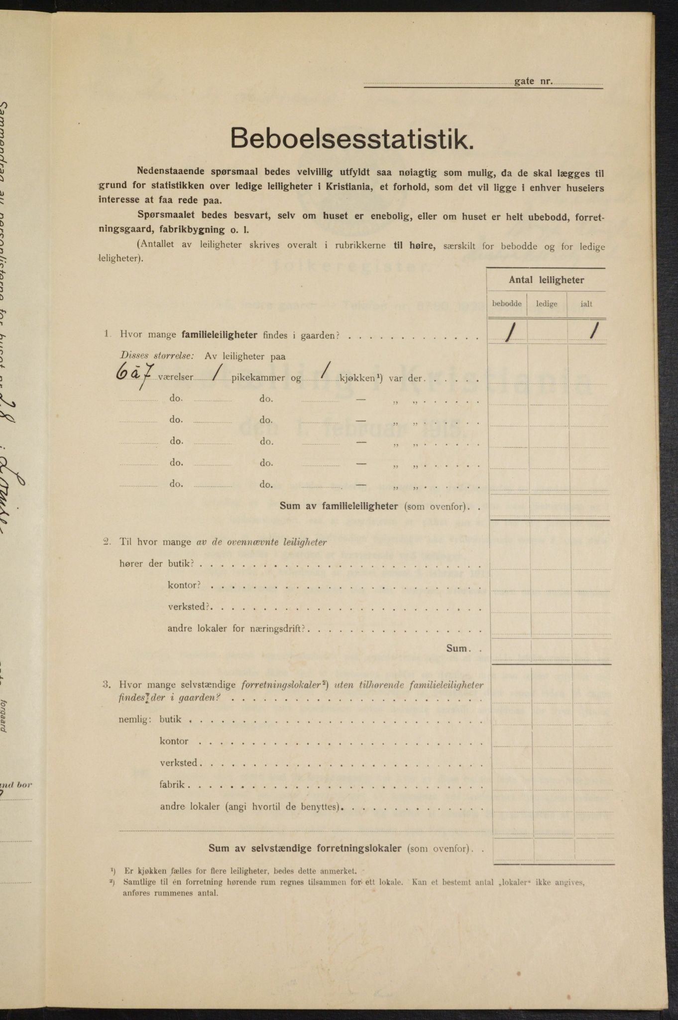 OBA, Municipal Census 1915 for Kristiania, 1915, p. 57797