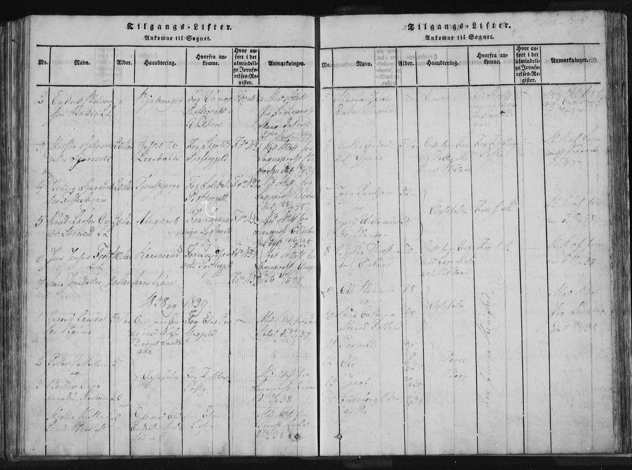 Vikedal sokneprestkontor, SAST/A-101840/01/IV: Parish register (official) no. A 4, 1816-1850, p. 305