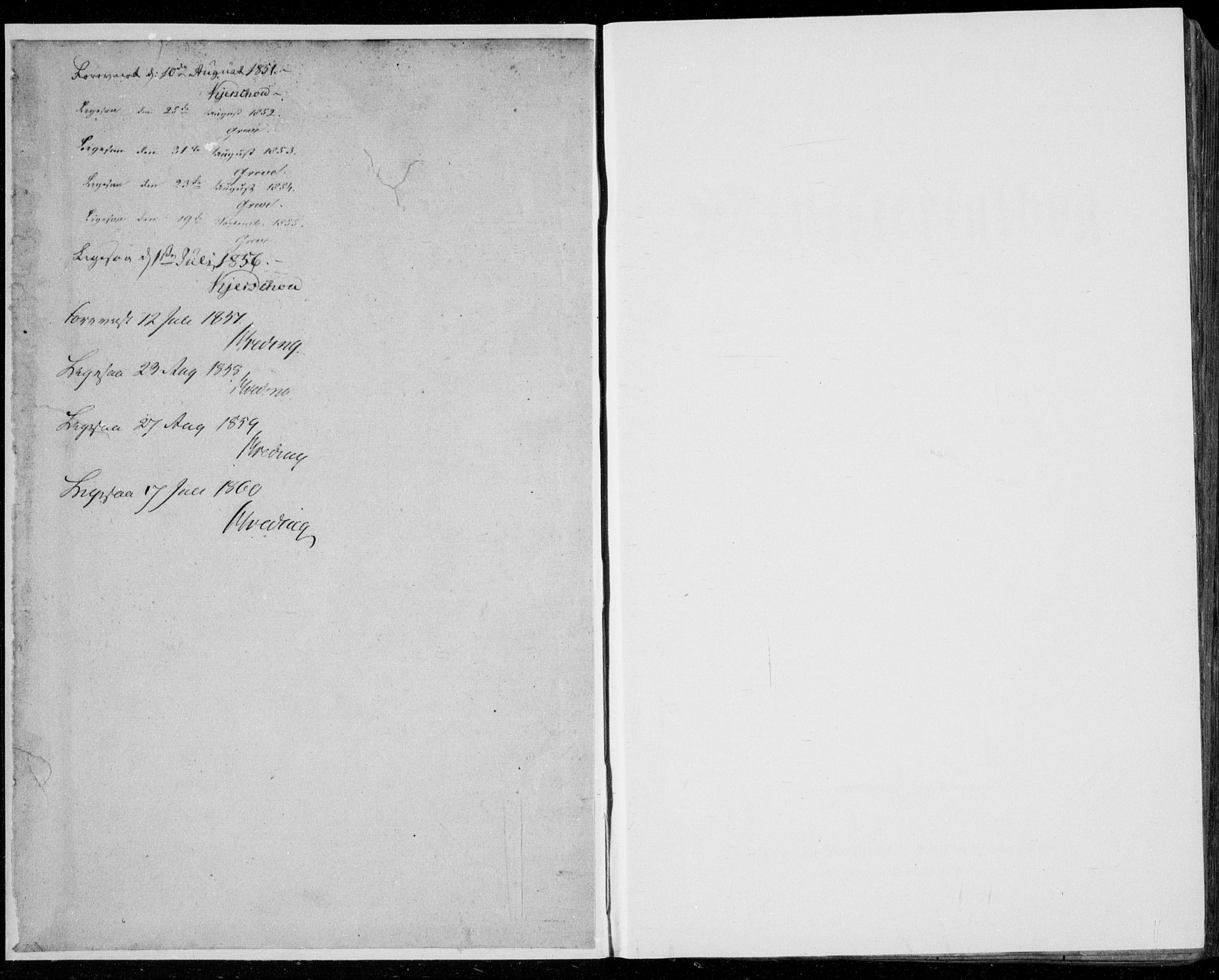 Manger sokneprestembete, AV/SAB-A-76801/H/Haa: Parish register (official) no. A 6, 1849-1859